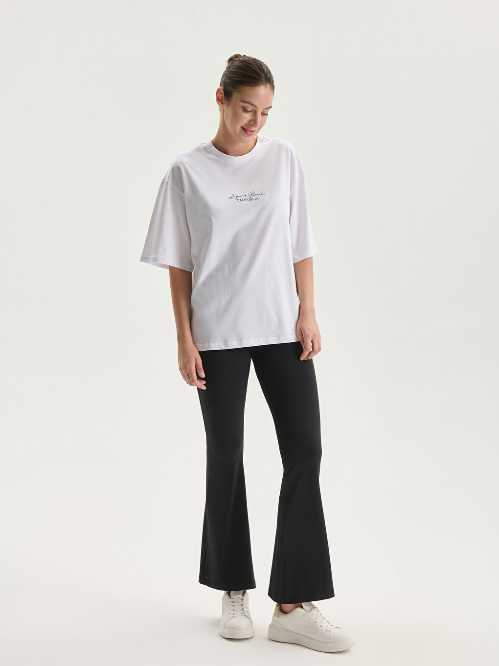 Crew Neck California Printed Women's T-Shirt-1