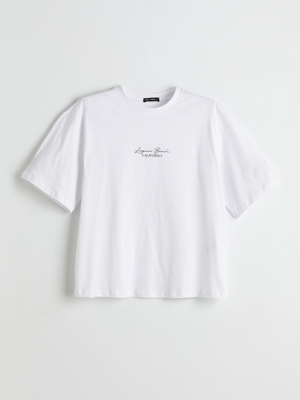 Crew Neck California Printed Women's T-Shirt-4