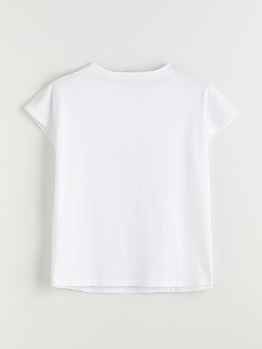 Crew Neck Butterfly Printed Women's T-Shirt-5
