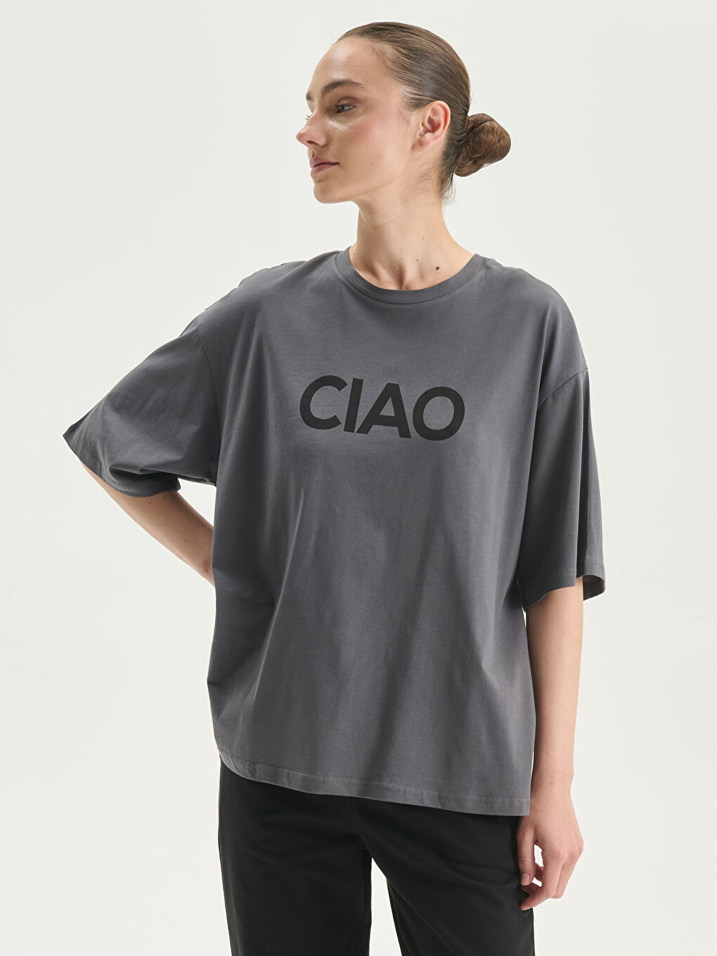 Crew Neck Printed Women's T-Shirt