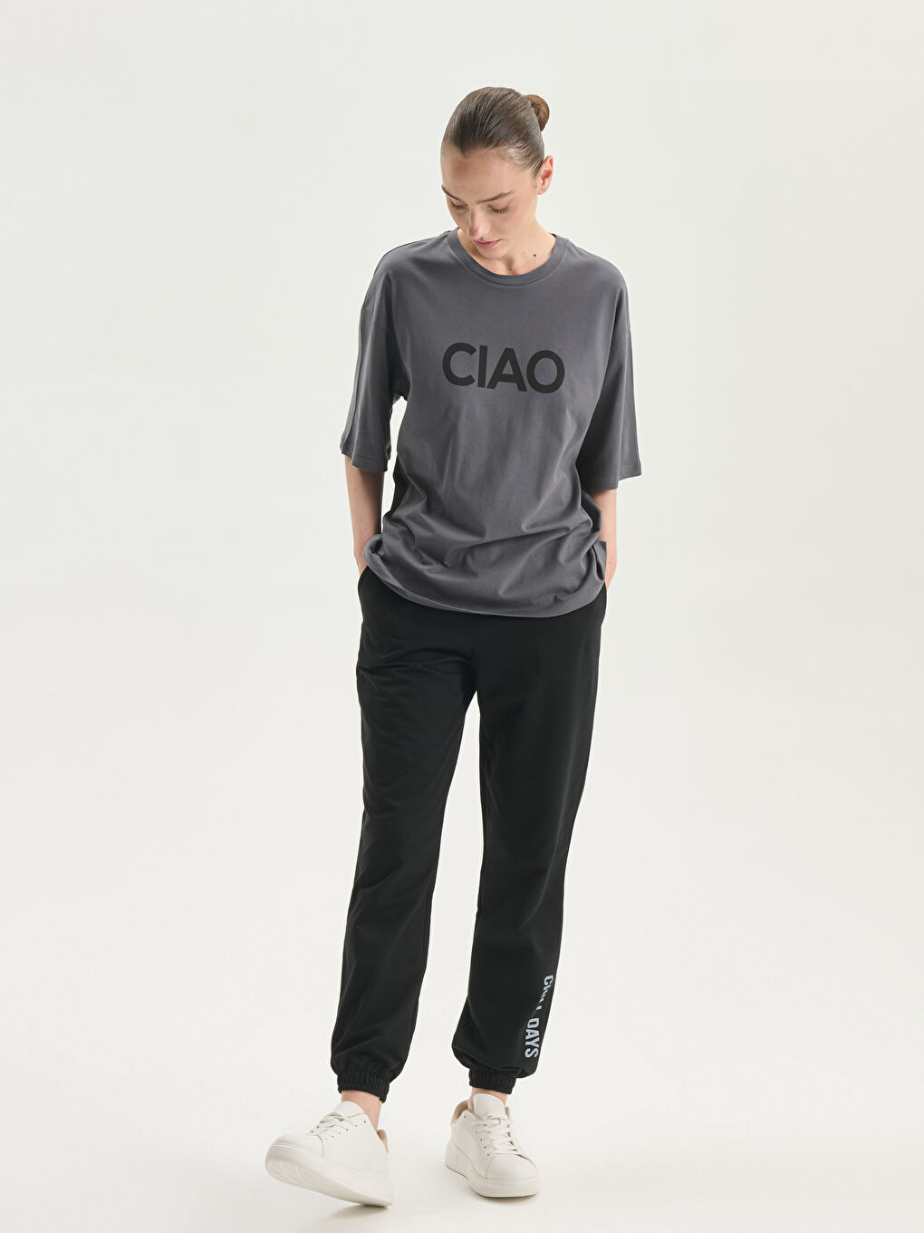 Crew Neck Printed Women's T-Shirt-1