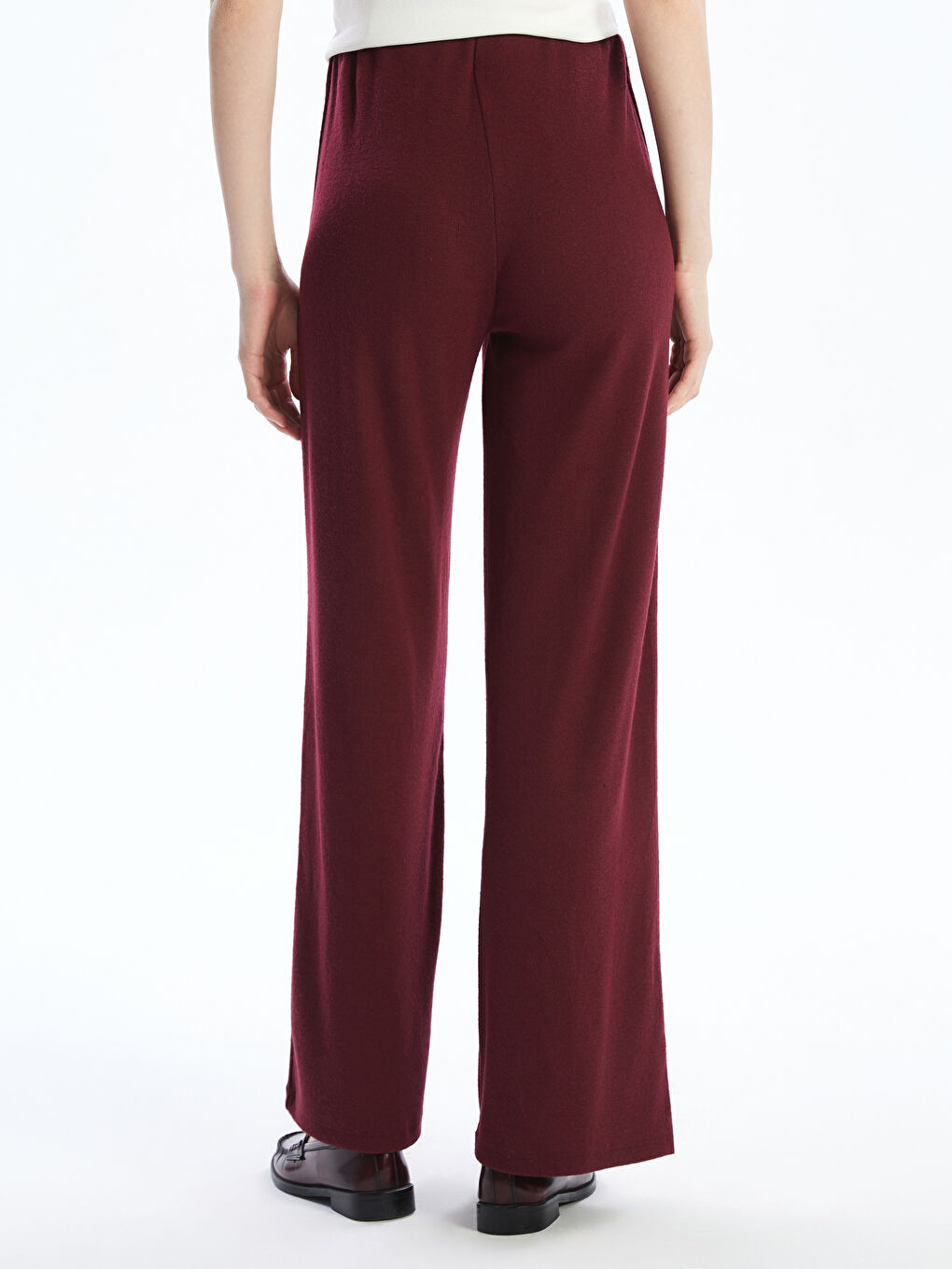 Elastic Waist Wide Leg Women's Knitwear Trousers -S5OA93Z8-D6U