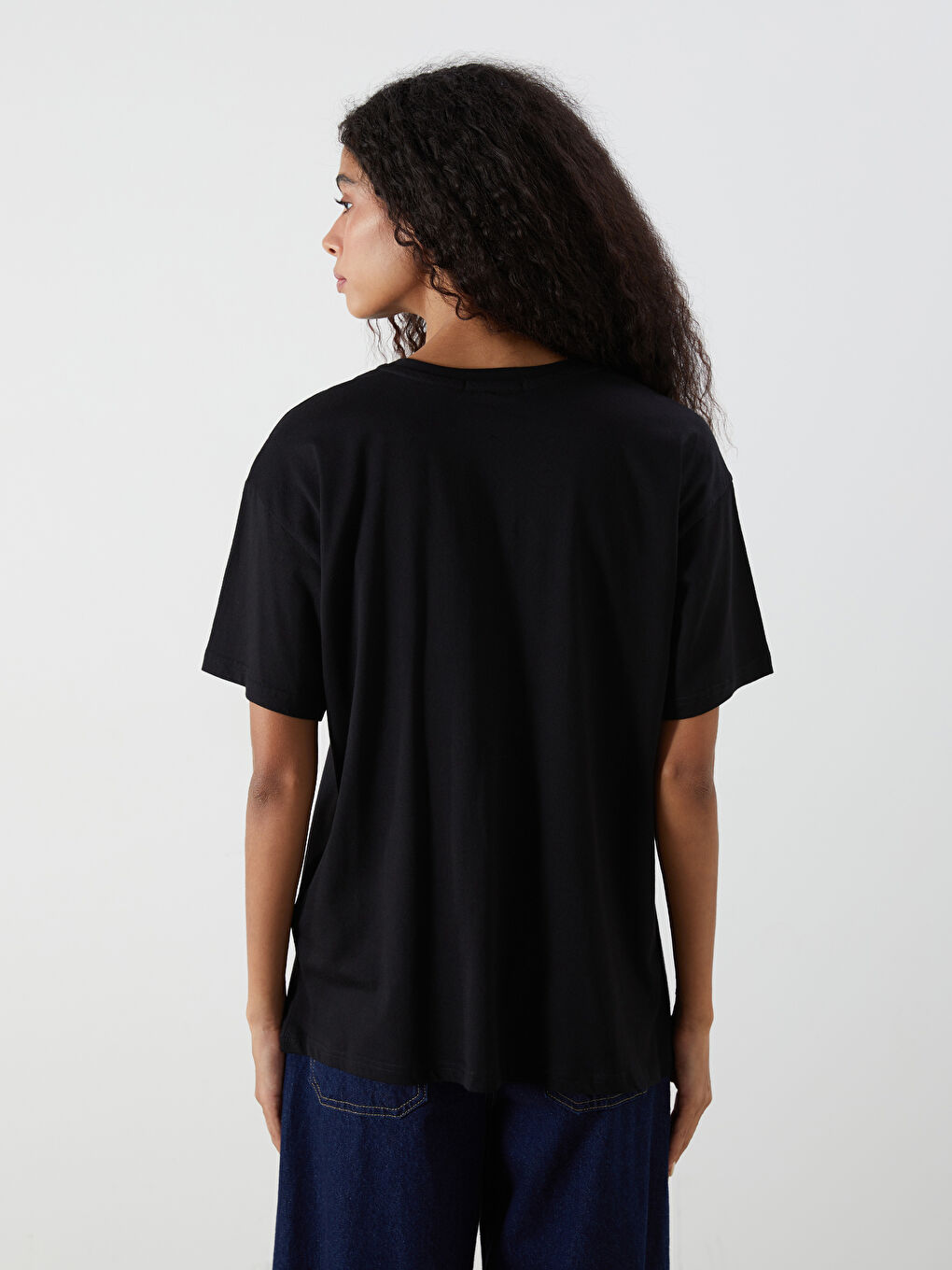 T-shirt Imprimé à Col Rond pour Femmes-3