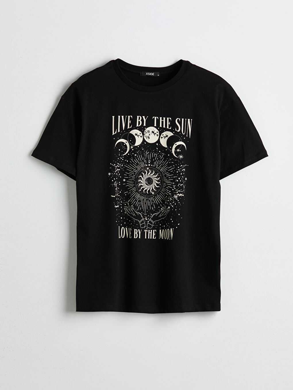 T-shirt Imprimé à Col Rond pour Femmes-4