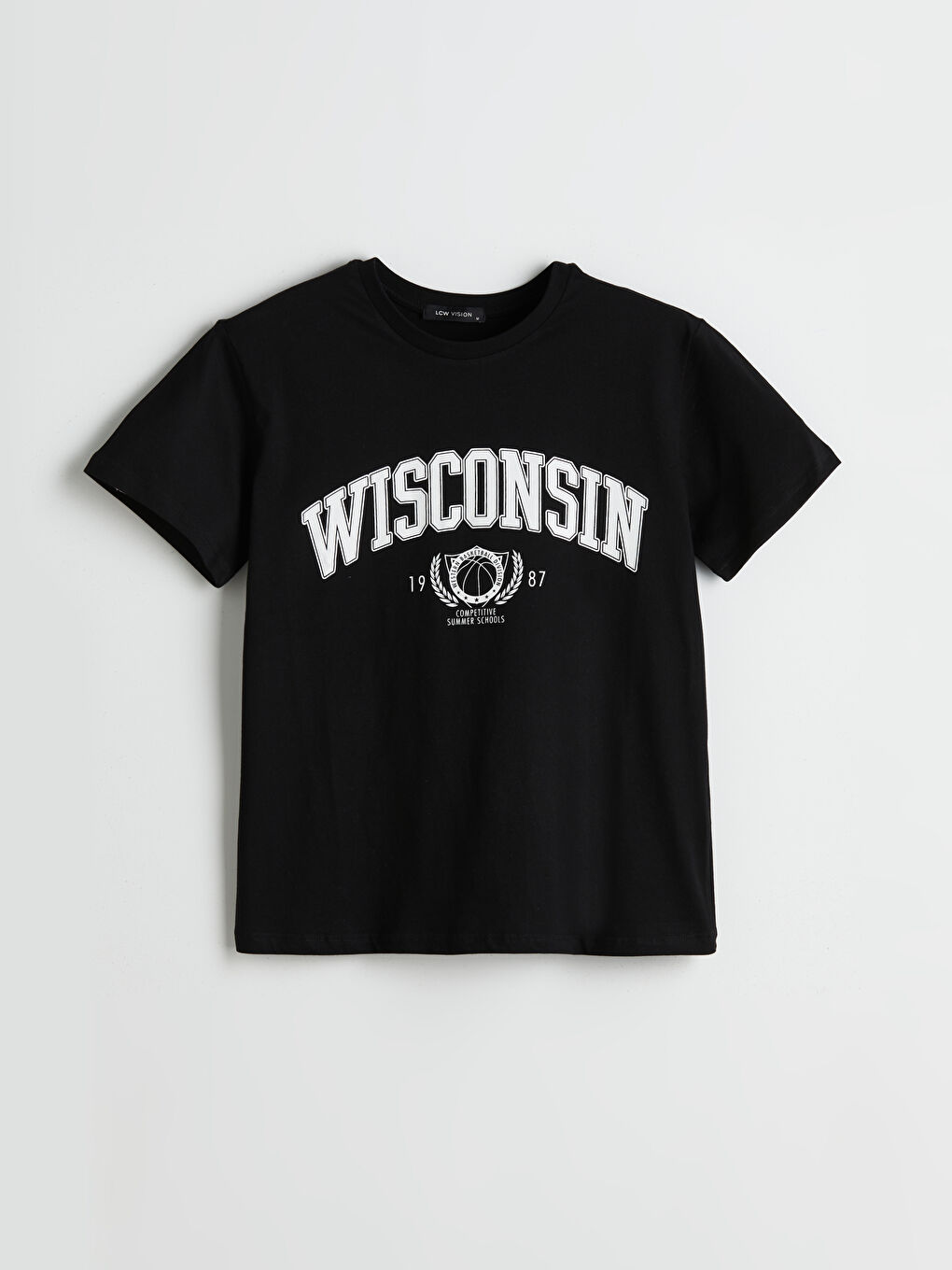 T-shirt pour Femmes Imprimé Wisconsin Col Rond-4