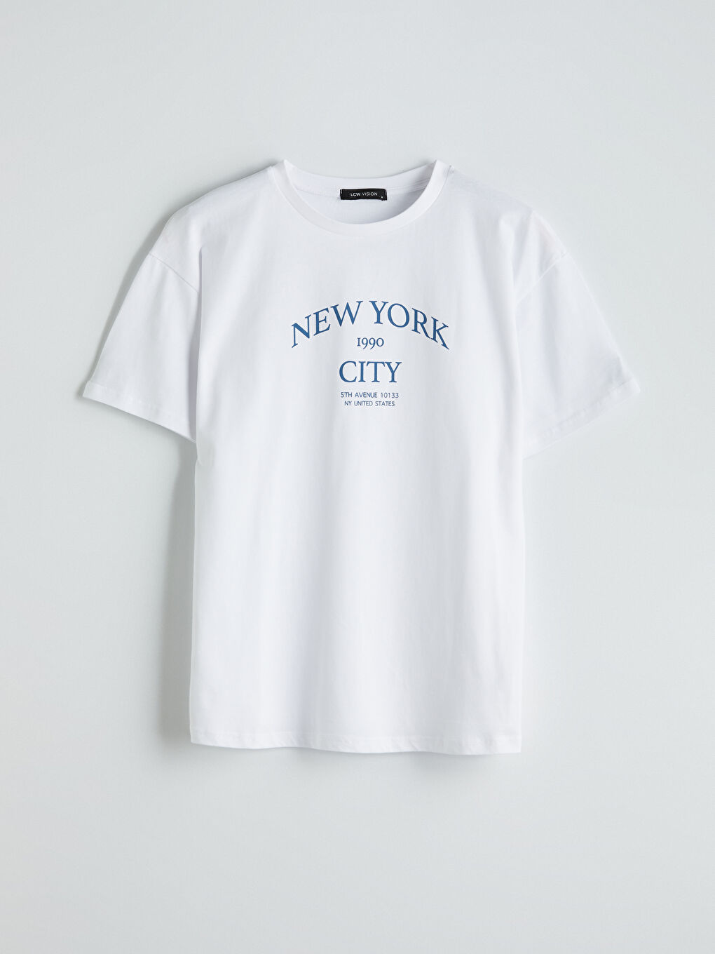 T-shirt pour Femmes à Col Rond Imprimé New York-4