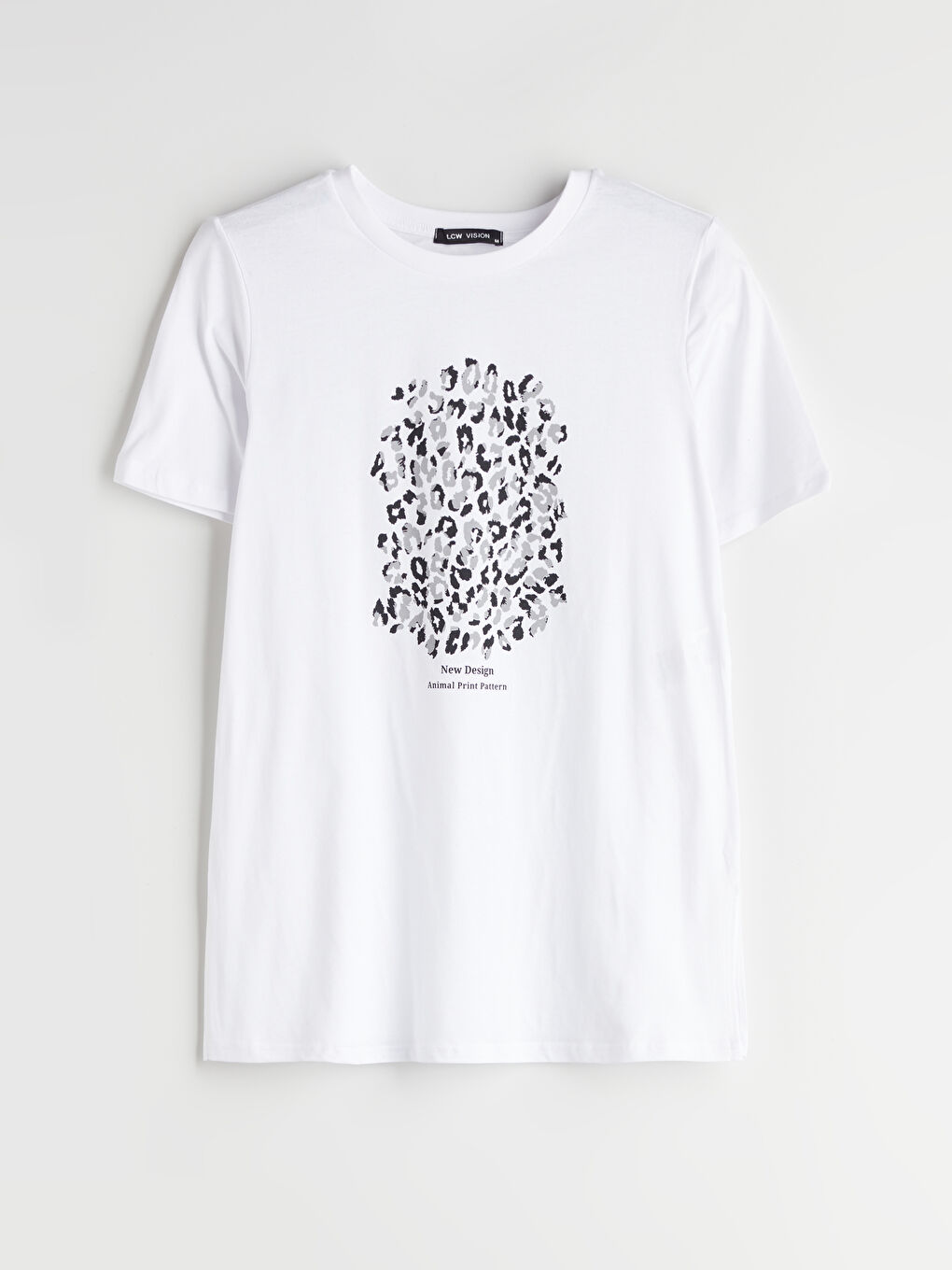 T-shirt Imprimé à Col Rond pour Femmes-4