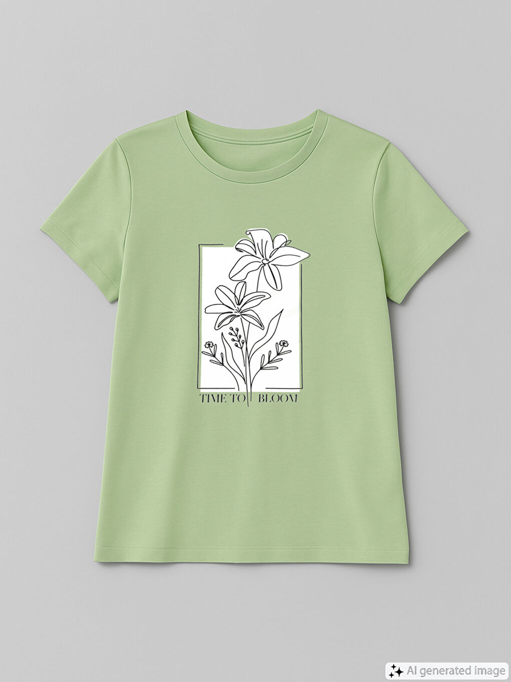 Crew Neck Printed Women's T-Shirt