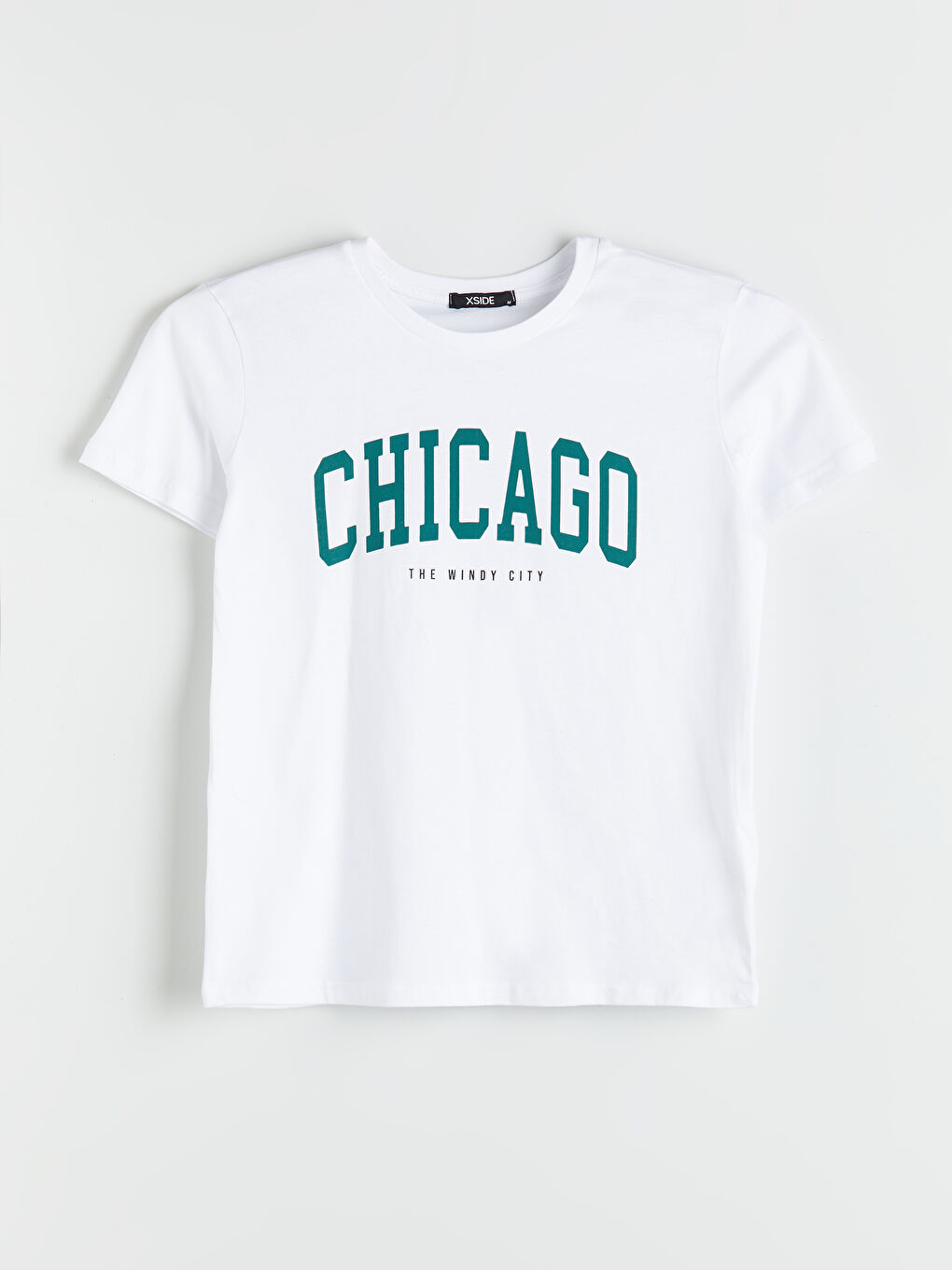 T-Shirt Col Rond Imprimé Chicago Pour Femmes-4