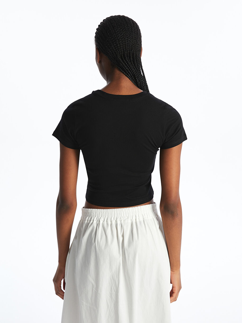 T-shirt à Col Rond Imprimé Los Angeles pour Femmes-3