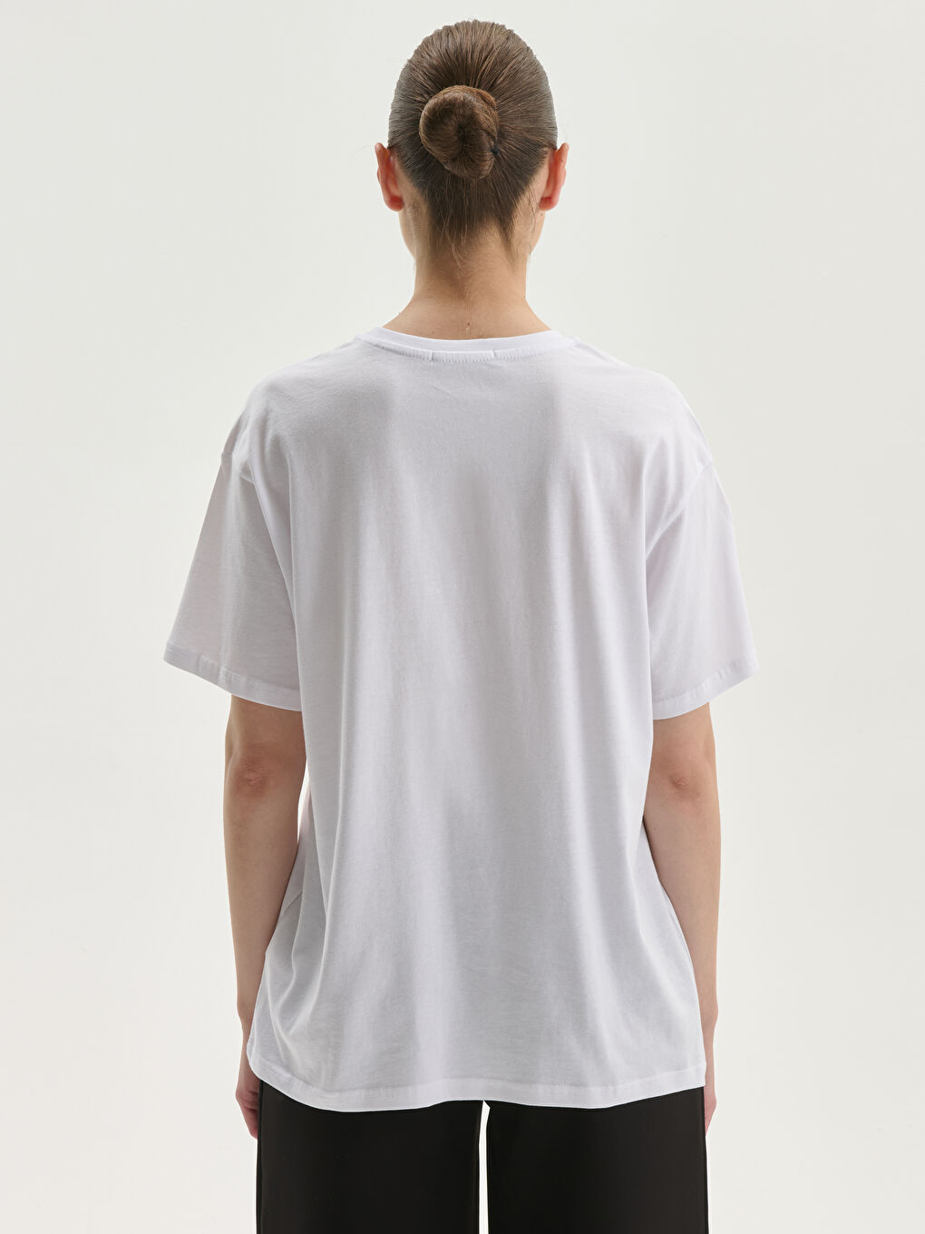 Crew Neck Printed Women's T-Shirt-3