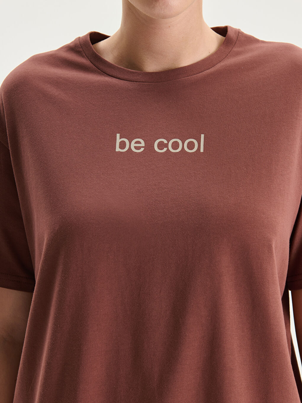 T-shirt Imprimé à Col Rond pour Femmes-2