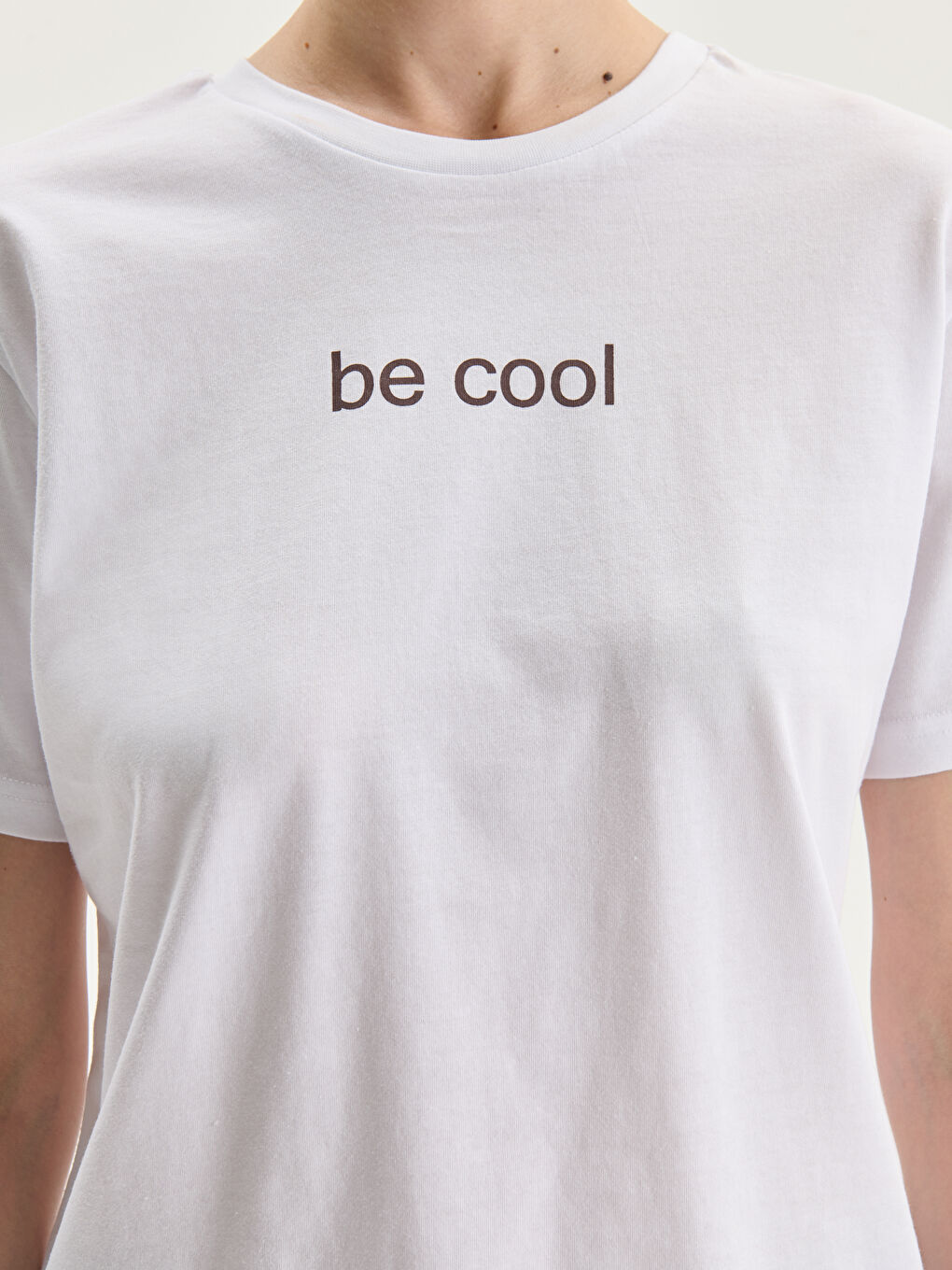 T-shirt Imprimé à Col Rond pour Femmes-2