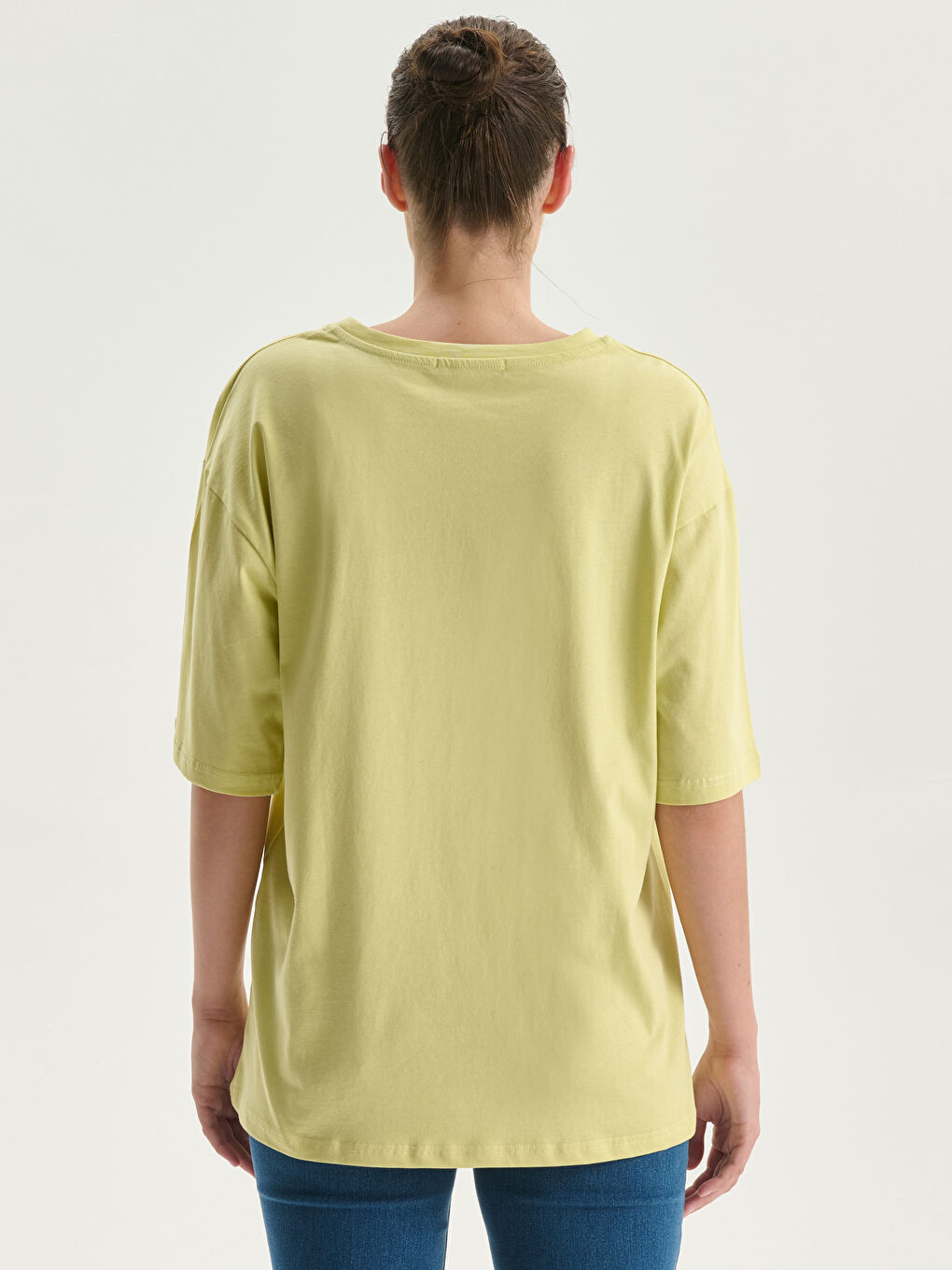 T-shirt Imprimé à Col Rond pour Femmes-3