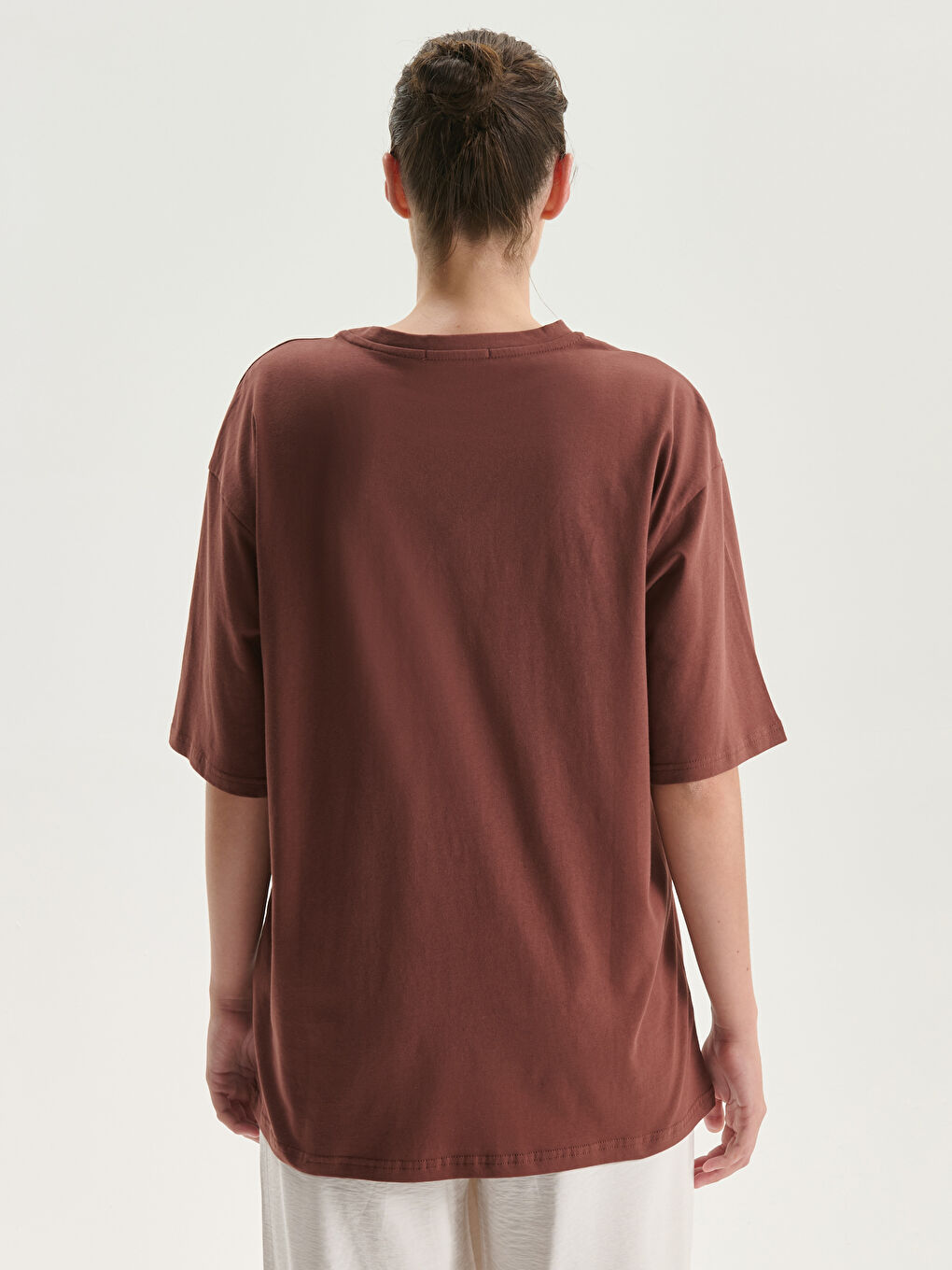 Crew Neck Printed Women's T-Shirt-3