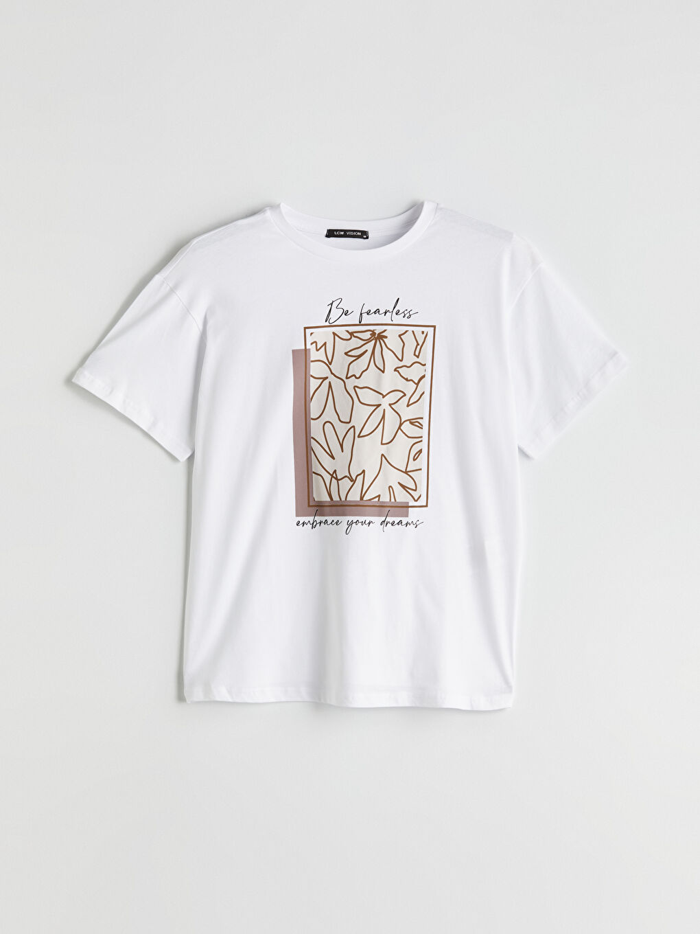 Crew Neck Printed Women's T-Shirt-4