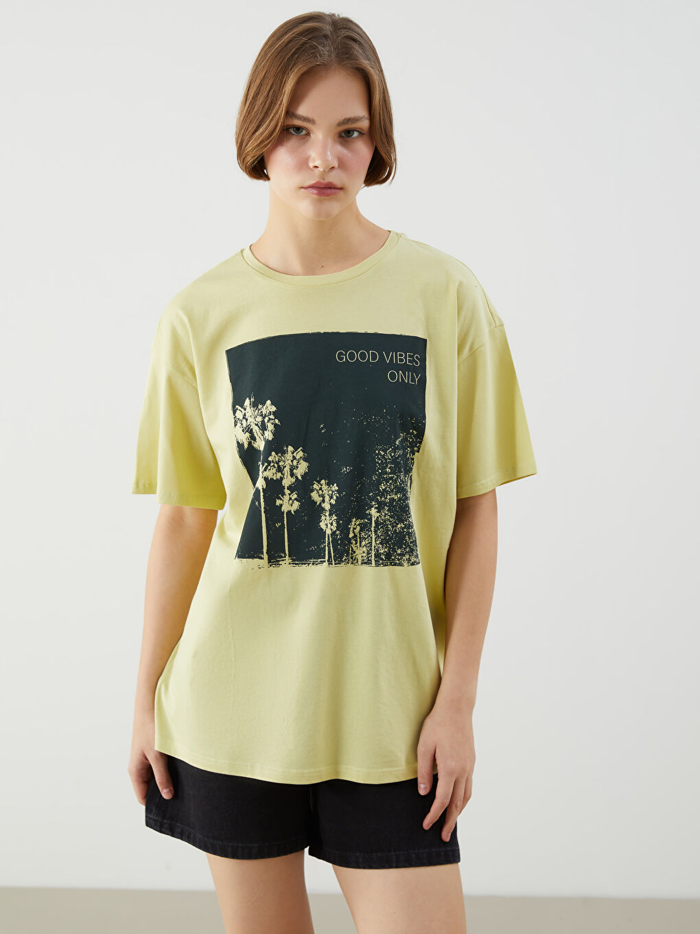 Crew Neck Printed Women's T-Shirt