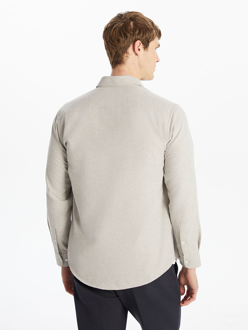 Regular Fit Long Sleeve Men's Shirt -S5OB27Z8-YHF