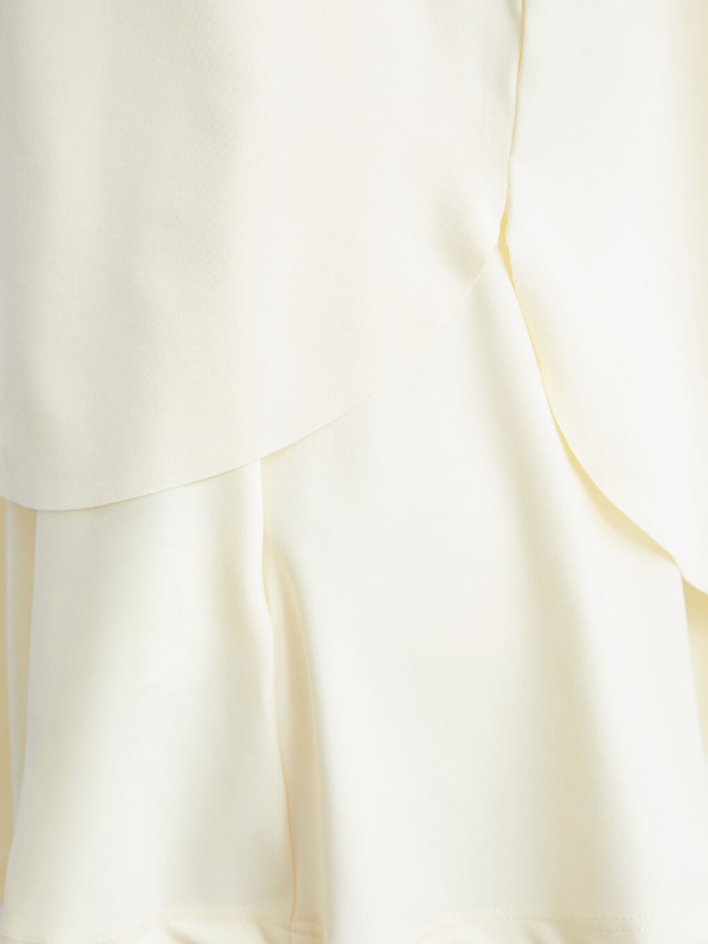 Sarı Bisiklet Yaka Modal Karışımlı Kadın Spor Tişört-2