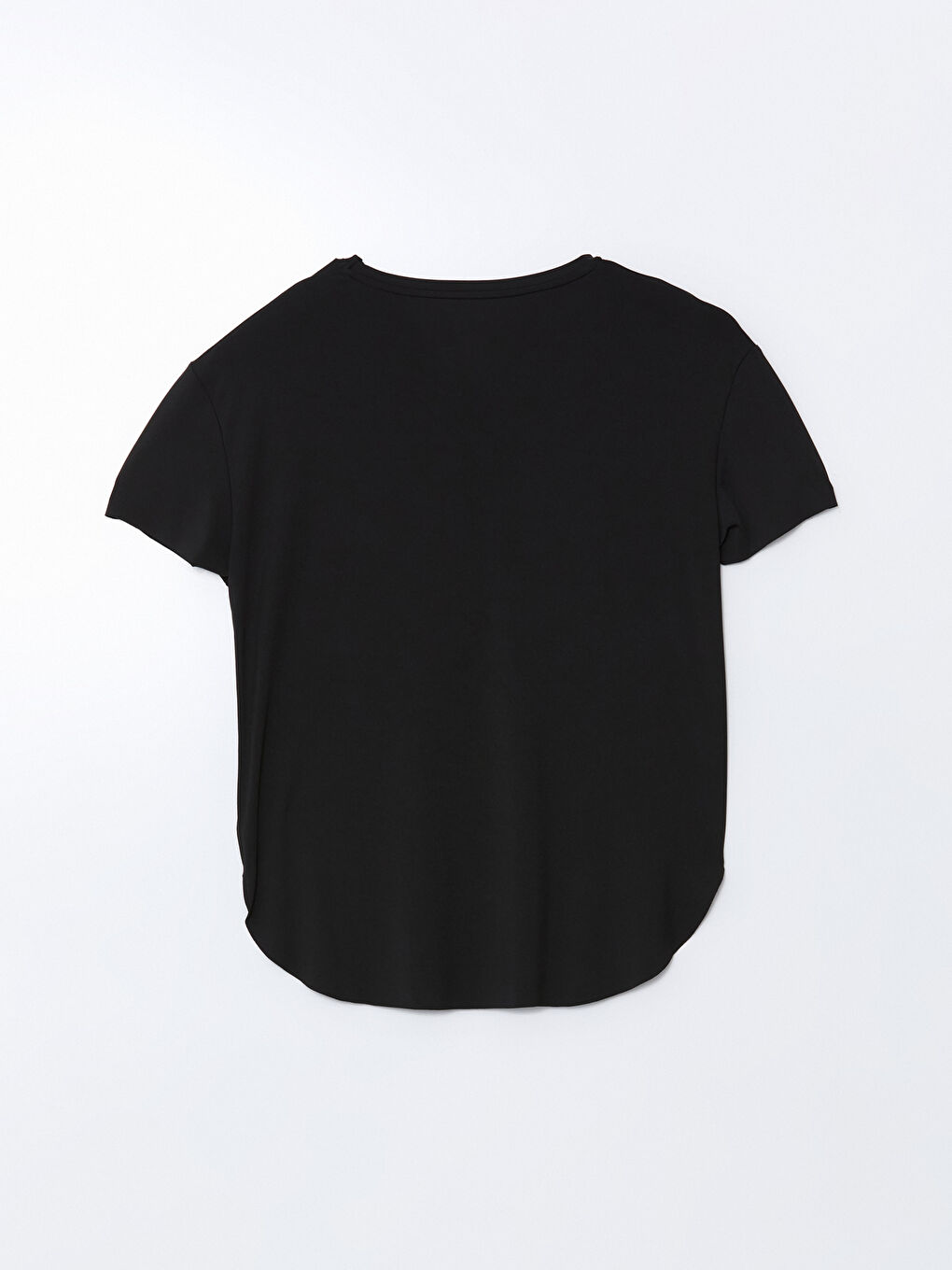 تي شيرت رياضي للسيدات بياقة دائرية بمزيج مودال-5