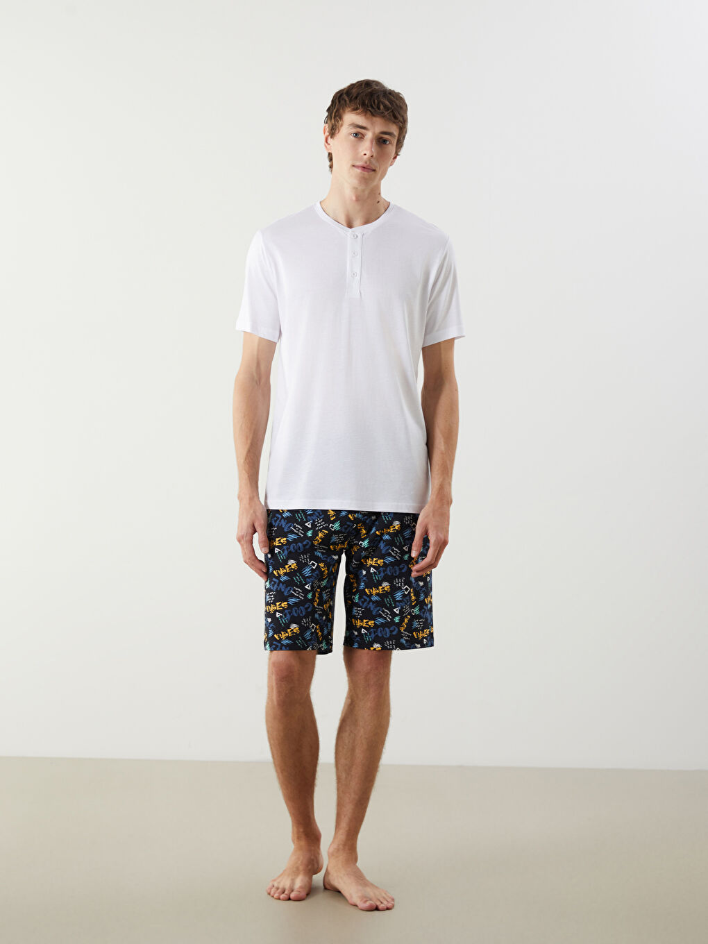 LC WAIKIKI Siyah Standart Kalıp Erkek Pijama Alt Şort