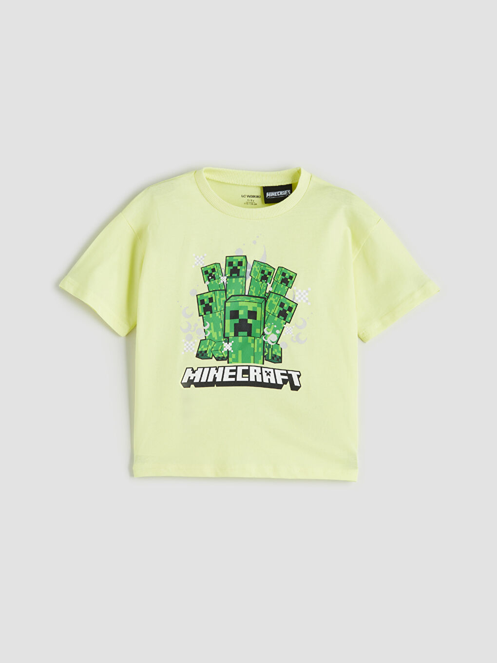 LCW Kids Crew Neck Minecraft Printed Boys' T-Shirt -S5OB85Z1-FPN