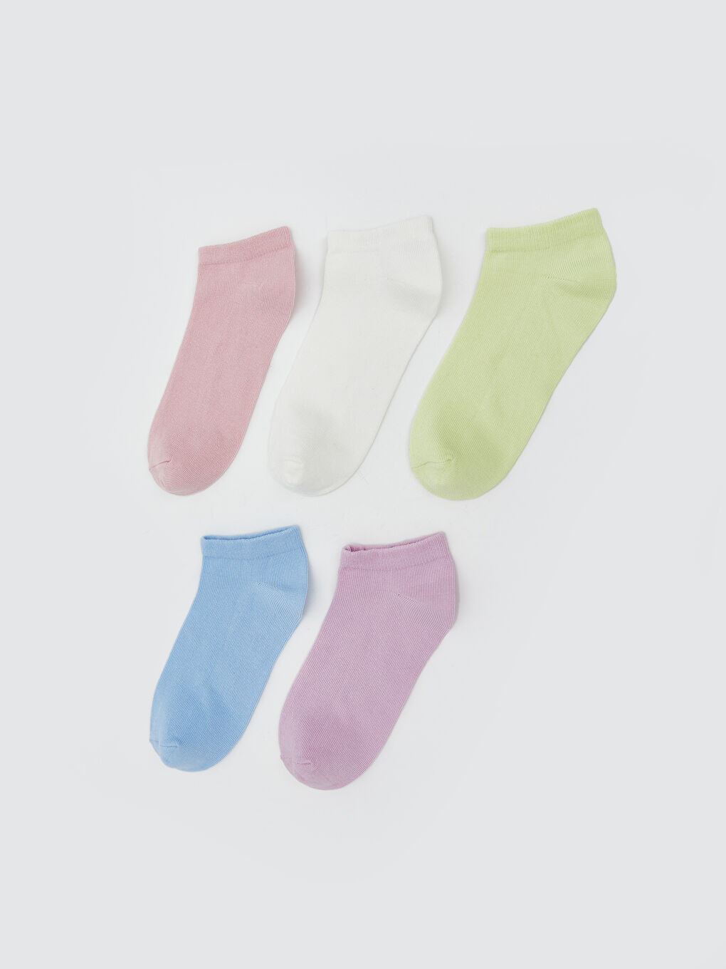 LCW Kids Basic Girls' Trainer Socks 5 Pack -S5OC02Z4-J3N