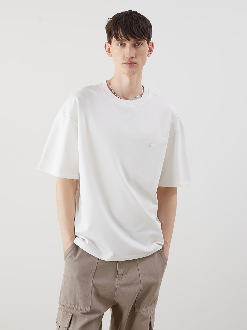XSIDE Crew Neck Men's T-Shirt -S5OC10Z8-J1F