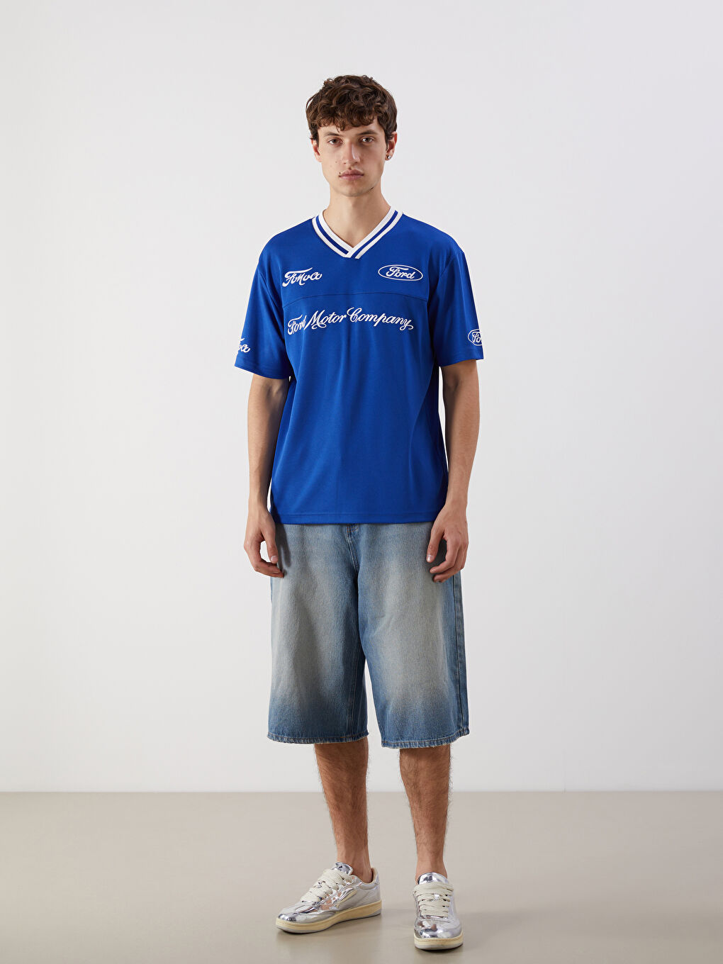 LC Waikiki Man BLUE T-Shirt -S5OC18Z8-HSJ - LC Waikiki