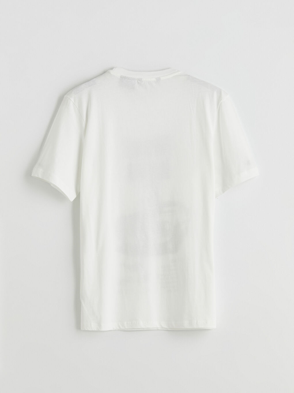 Ekru Bisiklet Yaka Ford Mustang Baskılı Penye Erkek Tişört-5