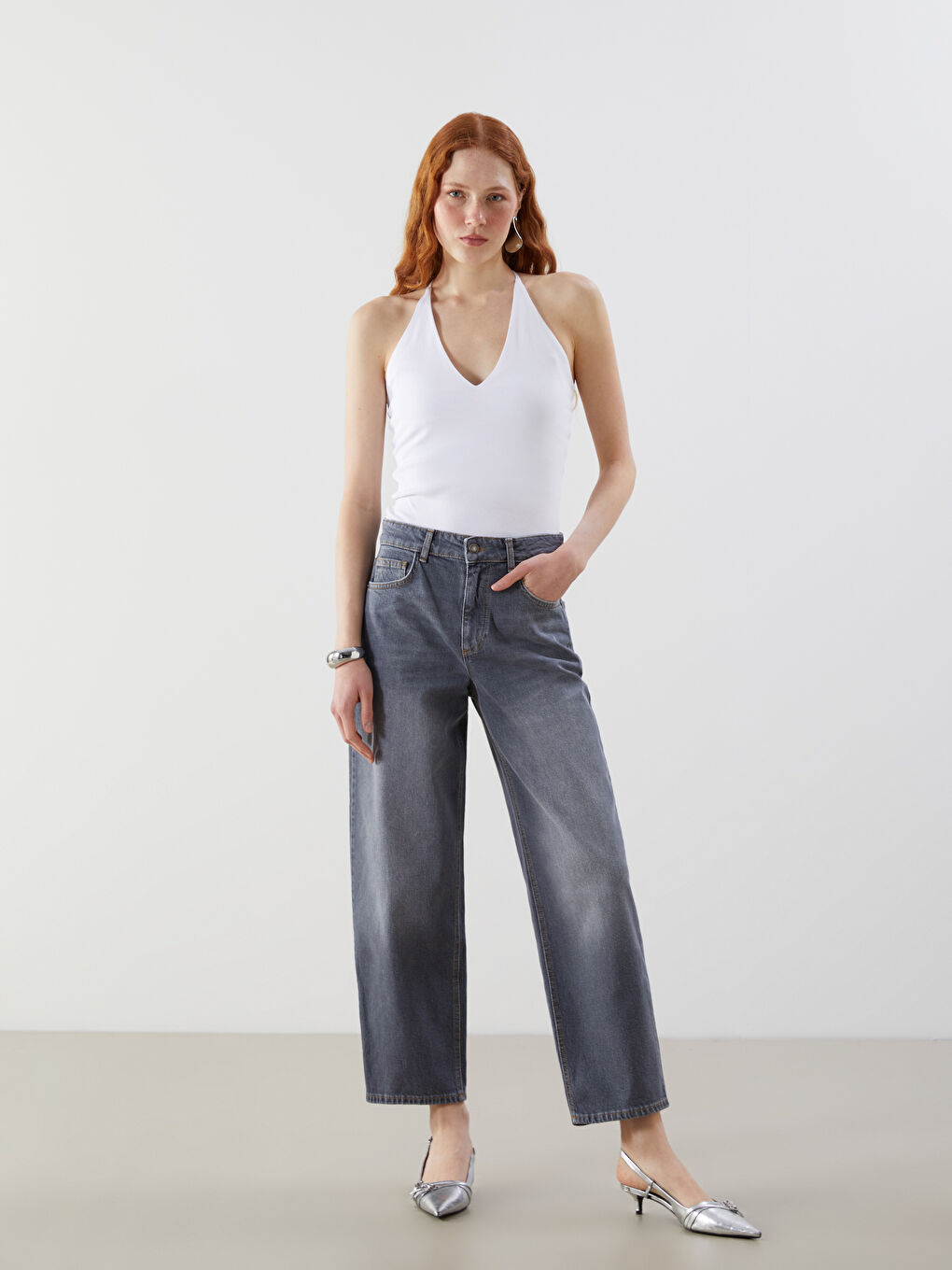Women's Jeans Boyfriend -S5OC28Z8-GRD