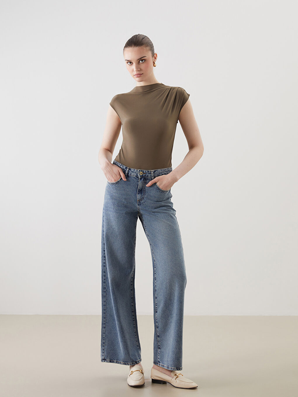 Baggy Fit Women's Jean Trousers -S5OC53Z8-507