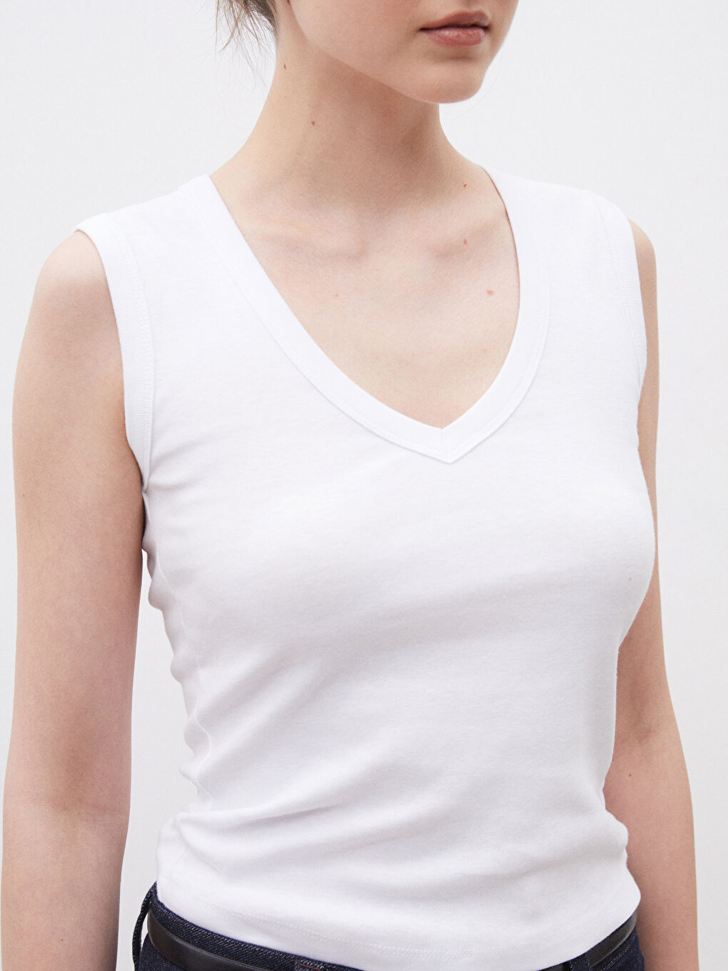 V Neck Women's Tank Top -S5OD03Z8-J5E