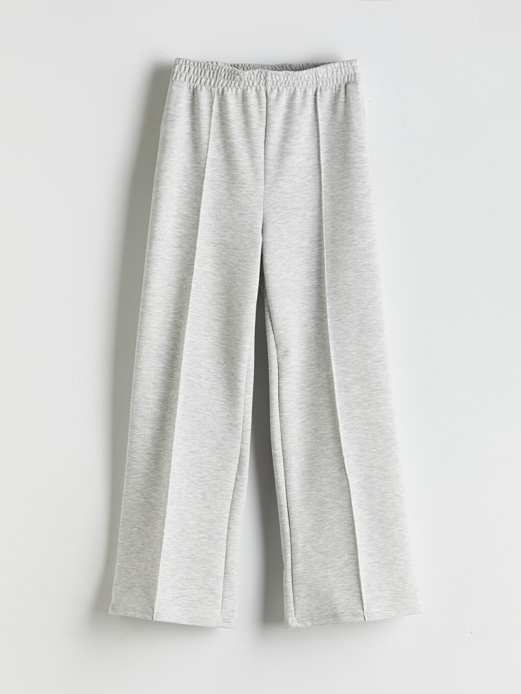 Gri Beli Lastikli Soft Touch Kız Çocuk Eşofman Altı