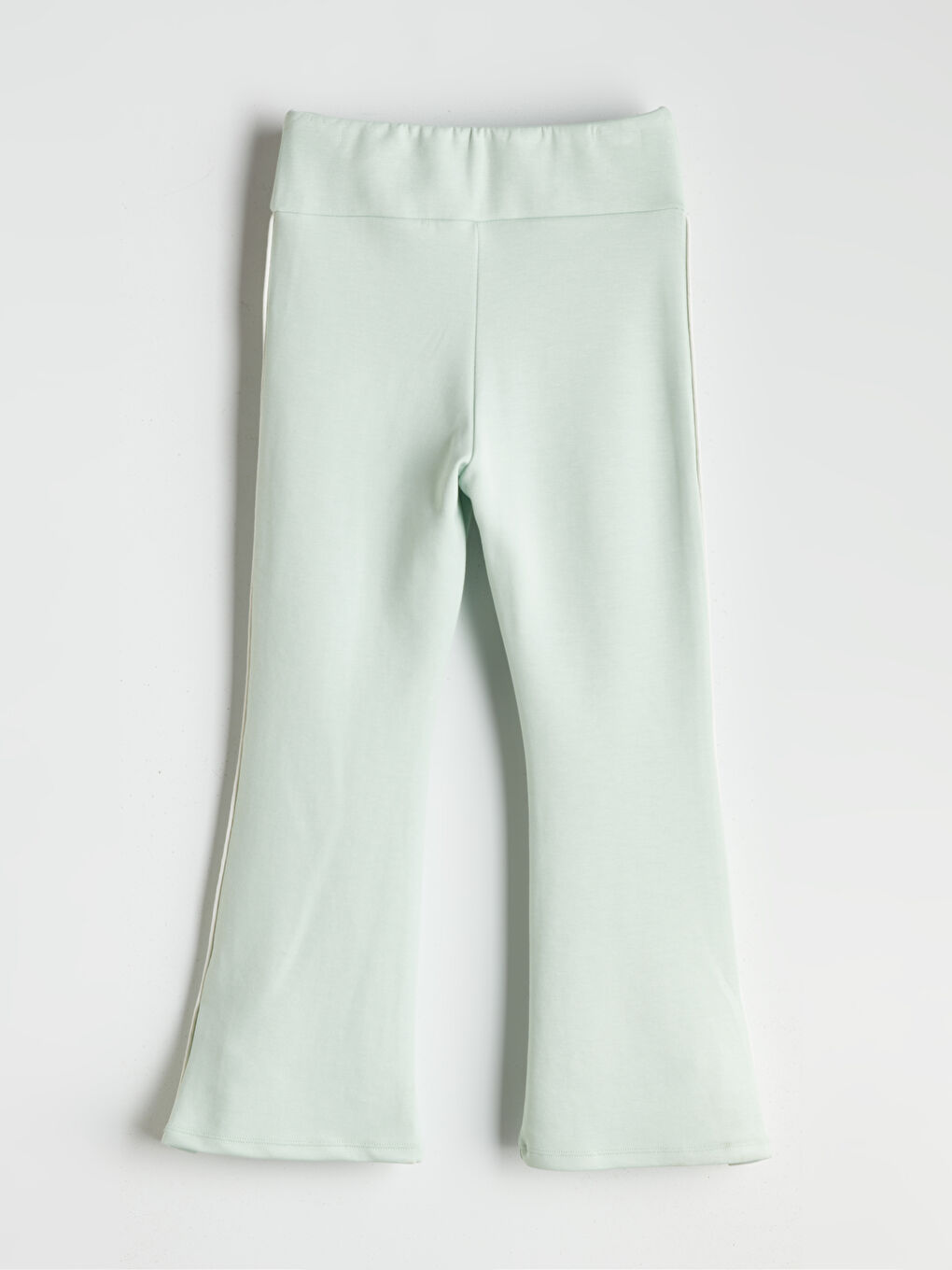 Yeşil Beli Lastikli İspanyol Paça Kız Çocuk Tayt-2