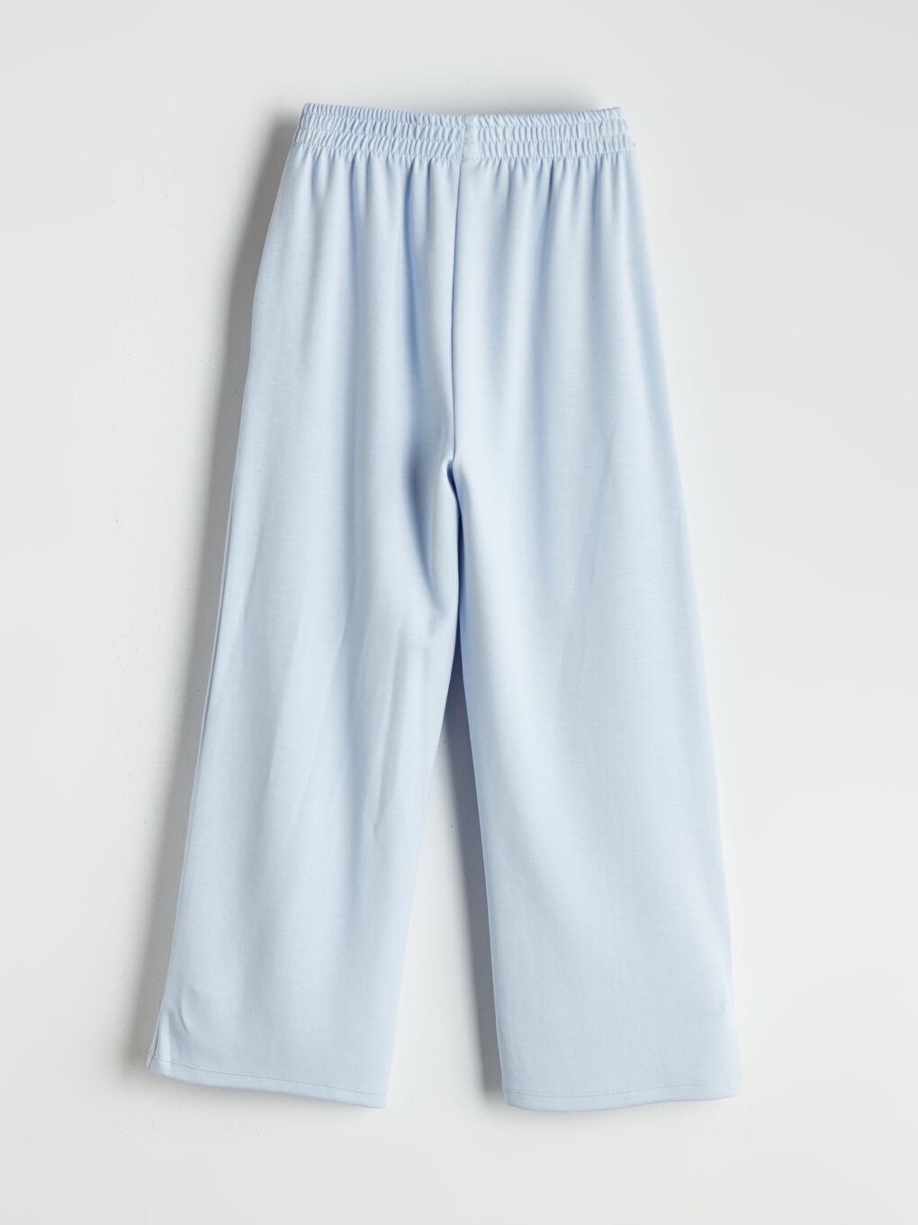 Mavi Beli Lastikli Soft Touch Kız Çocuk Eşofman Altı-1