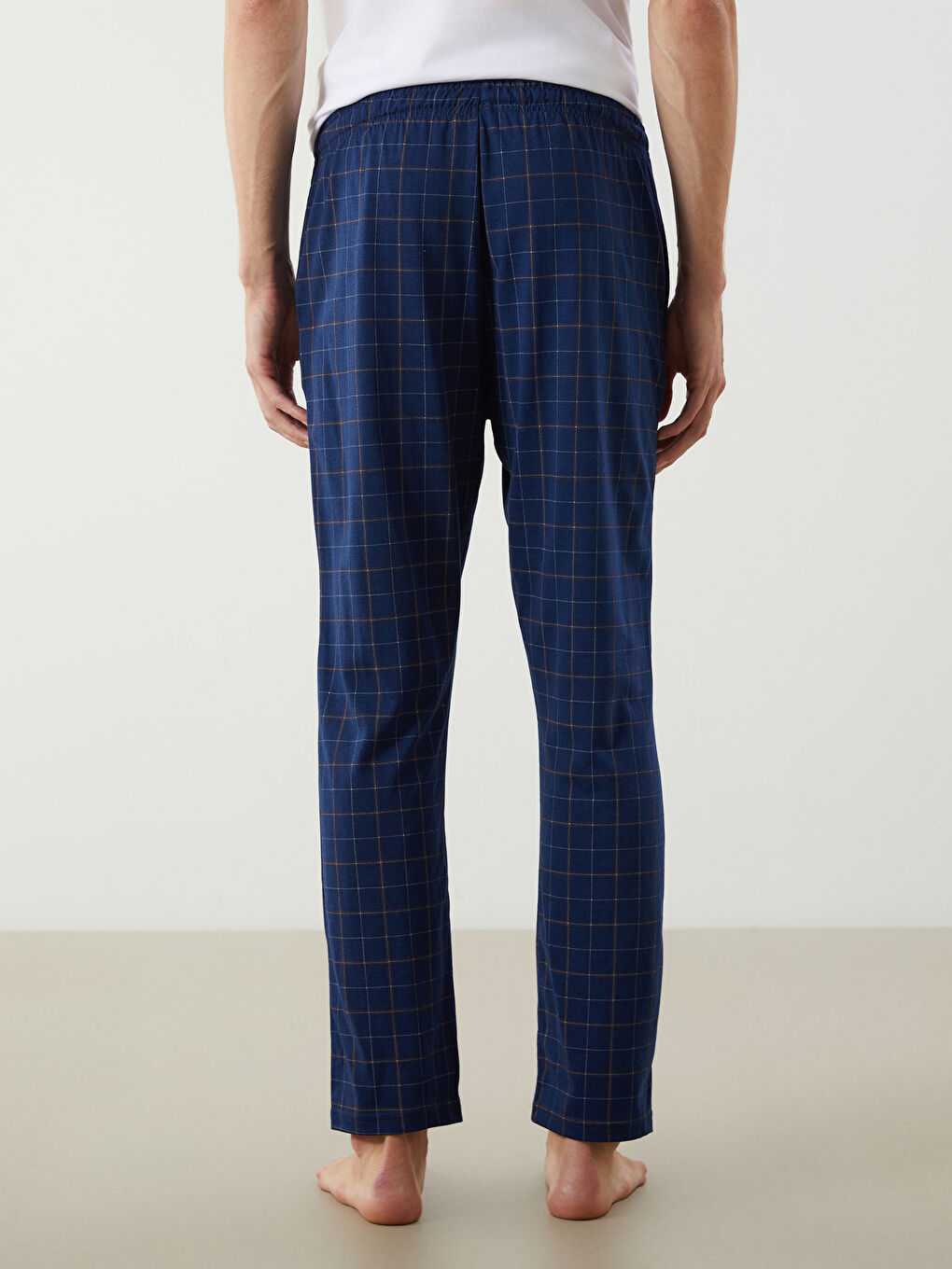 Regular Fit Plaid Men's Pyjama Bottoms -S5OD73Z8-LQY