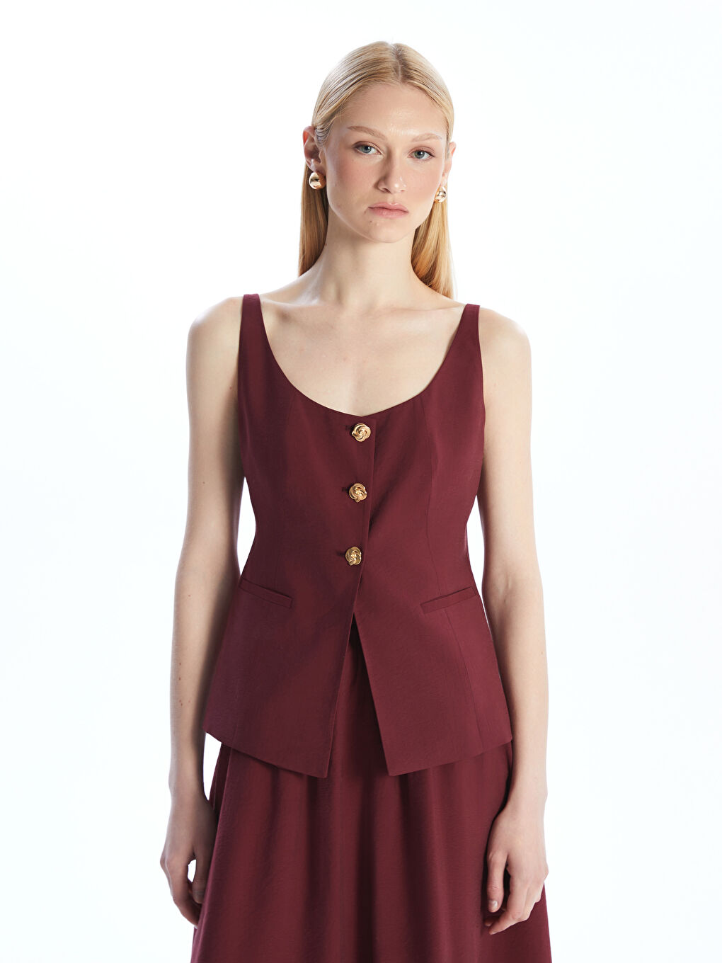 Woman BORDEAUX Skirt -S5OD76Z8-HNY