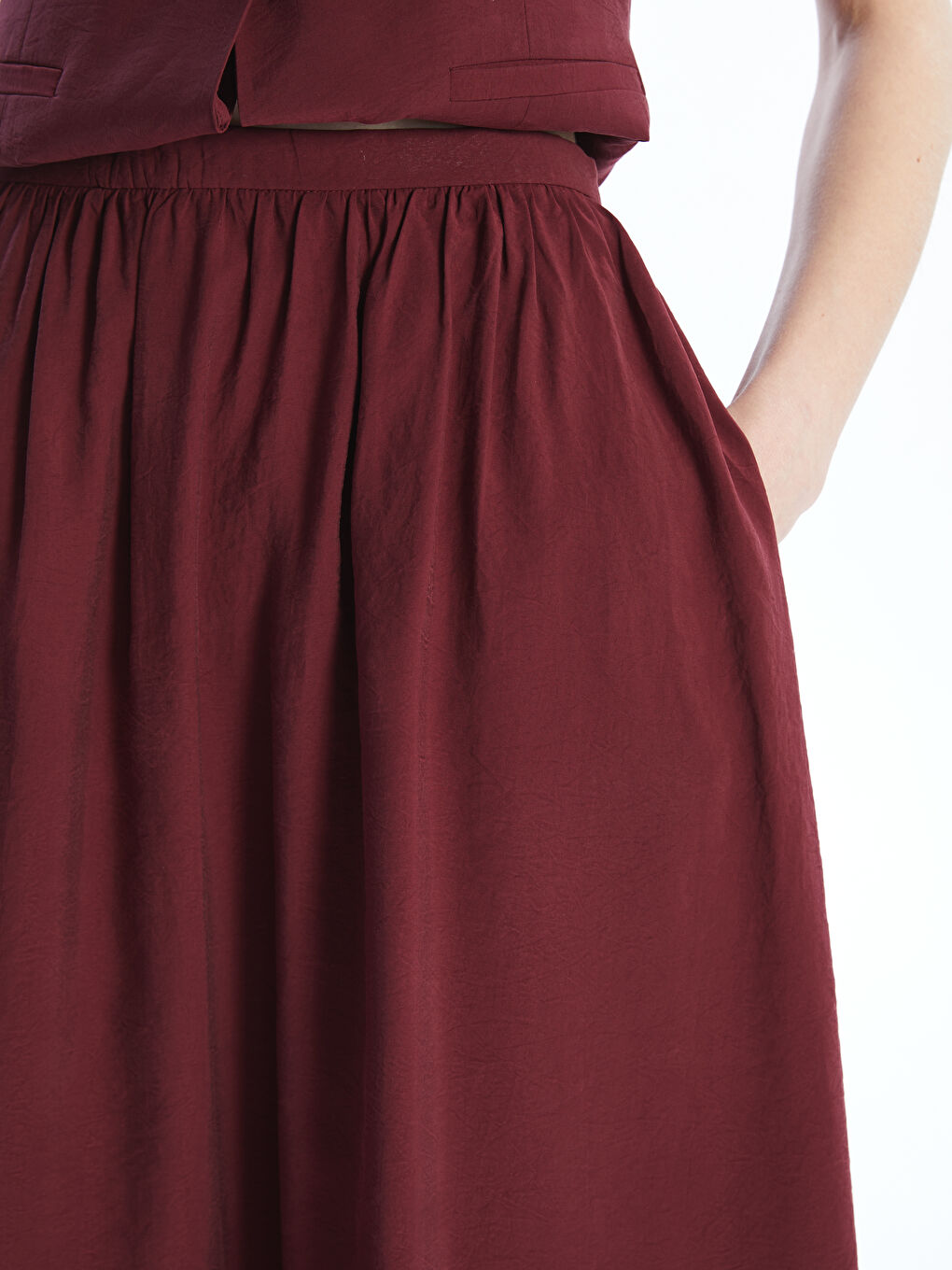 Woman BORDEAUX Skirt -S5OD76Z8-HNY
