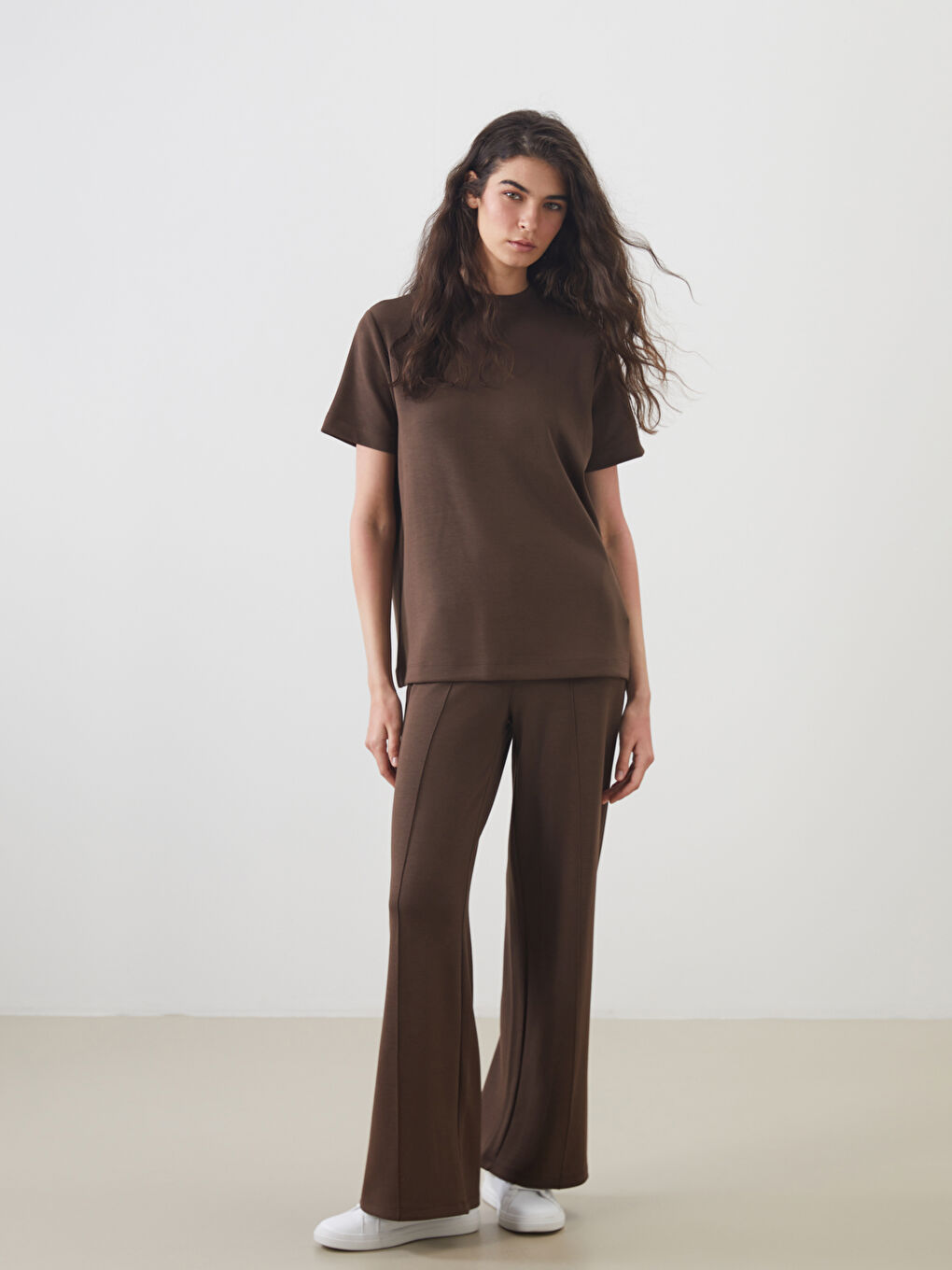 LCW Modest Women's Sweatpants with Elasticated Waist and Modal Blend -S5OD78Z8-HEH