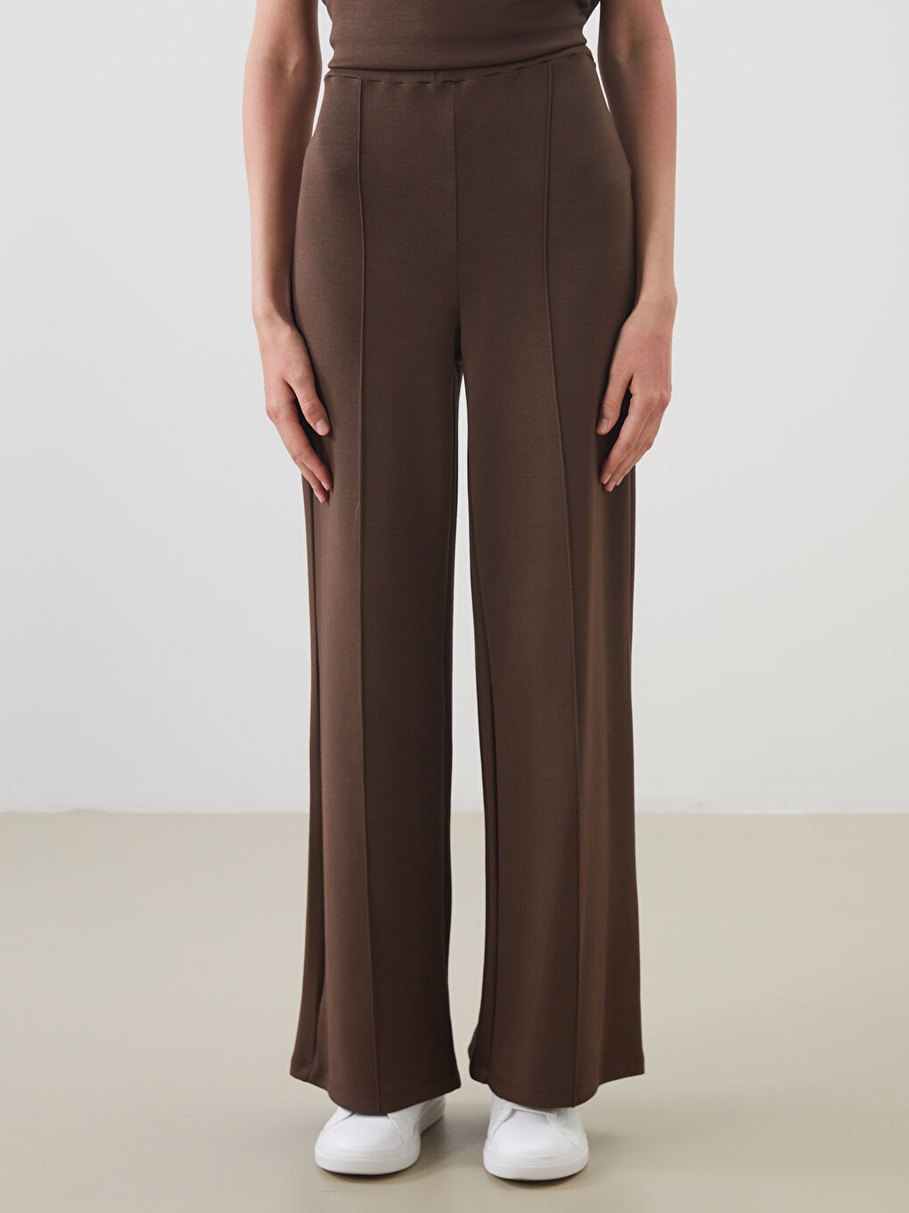 LCW Modest Women's Sweatpants with Elasticated Waist and Modal Blend -S5OD78Z8-HEH