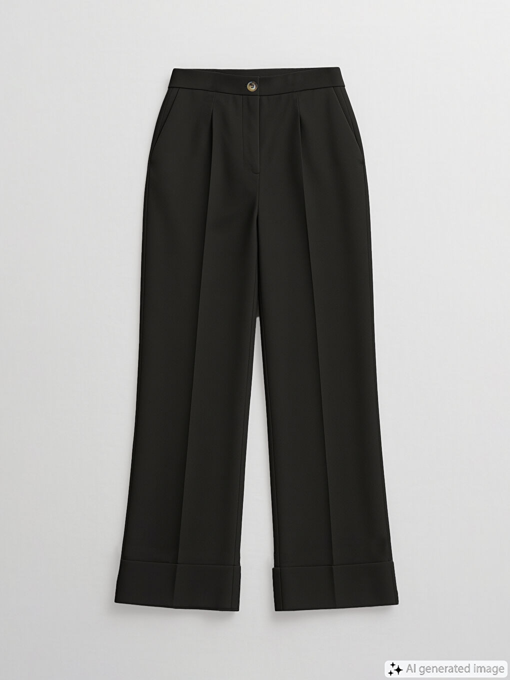 Regular Fit Wide Leg Women's Trousers