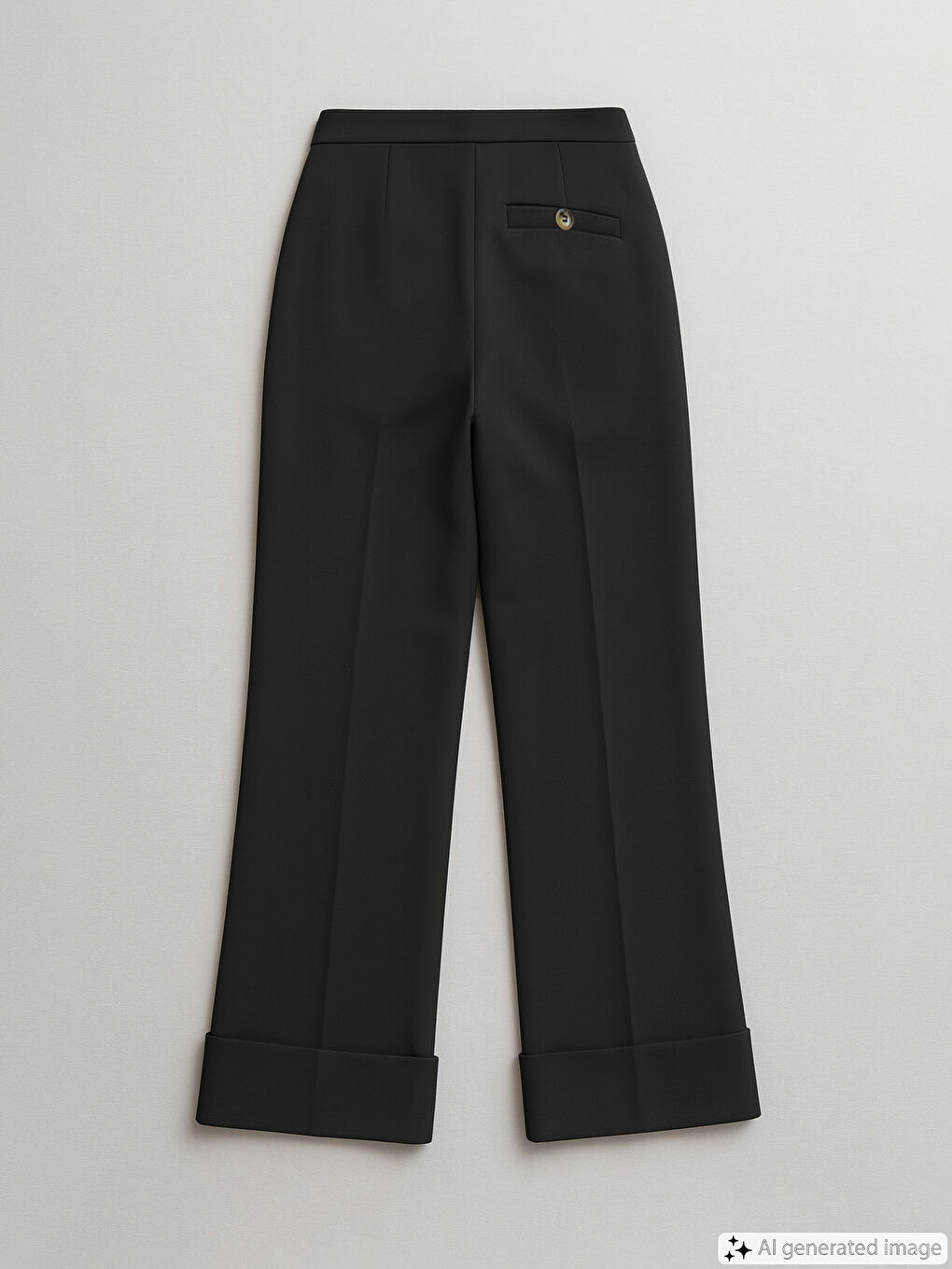 Regular Fit Wide Leg Women's Trousers-1