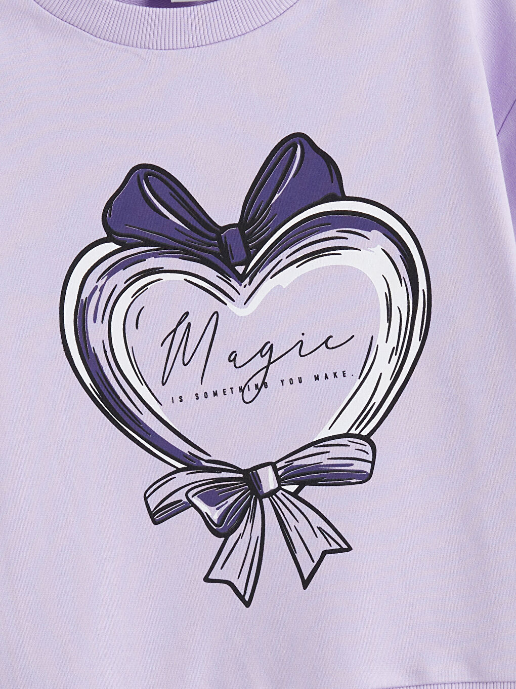 Sweat-shirt Col Rond pour Filles-1