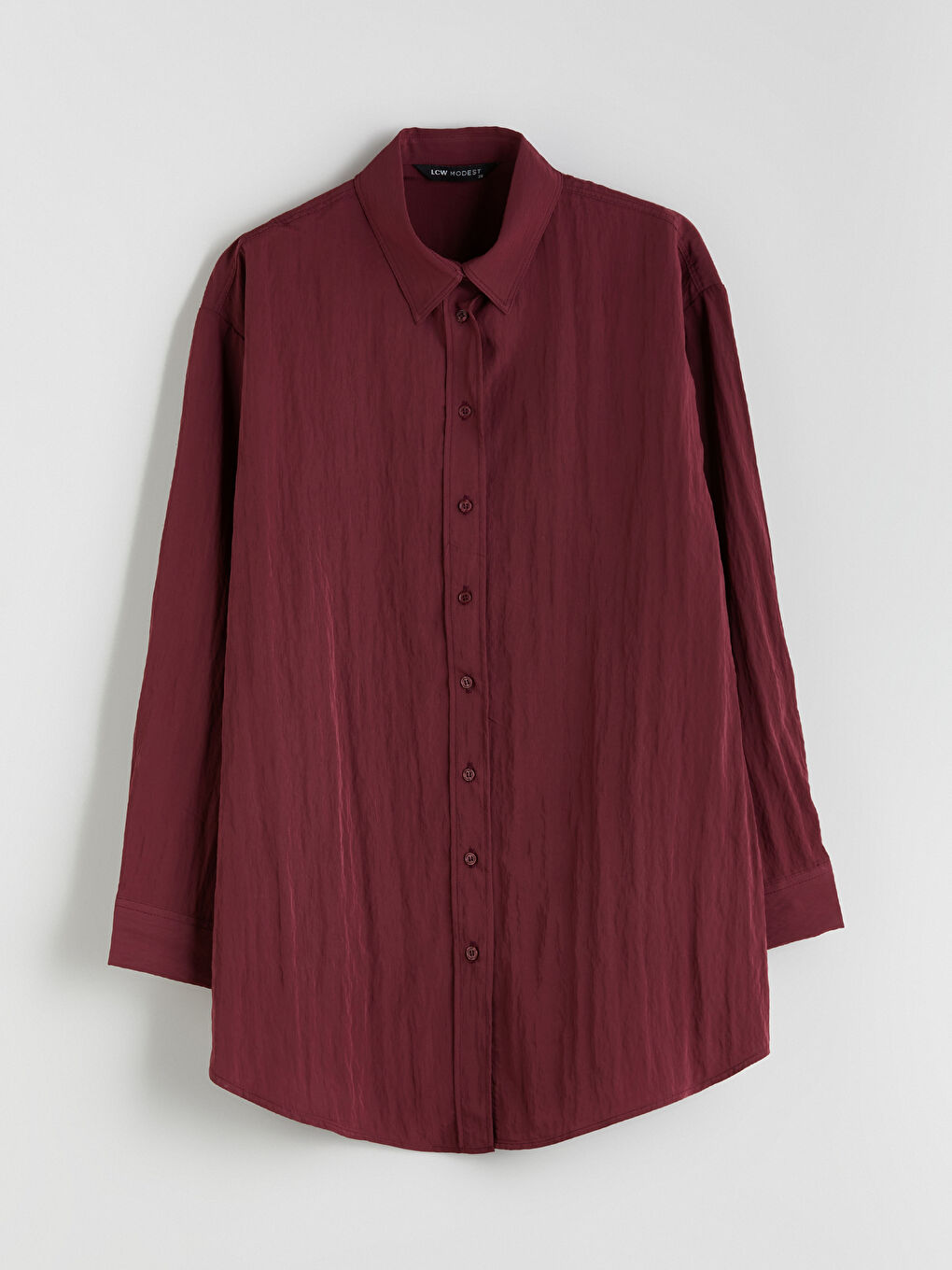 Textured Women's Shirt Tunic -S5OE37Z8-HMB