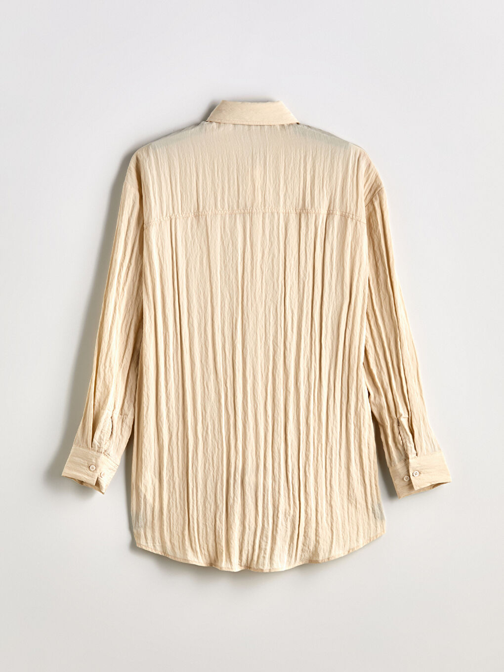 Textured Women's Shirt Tunic -S5OE37Z8-VGD