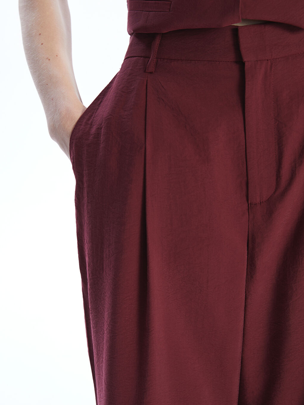 Ženske pantalone opuštenog kroja i širokih nogavica -S5OE65Z8-CTM