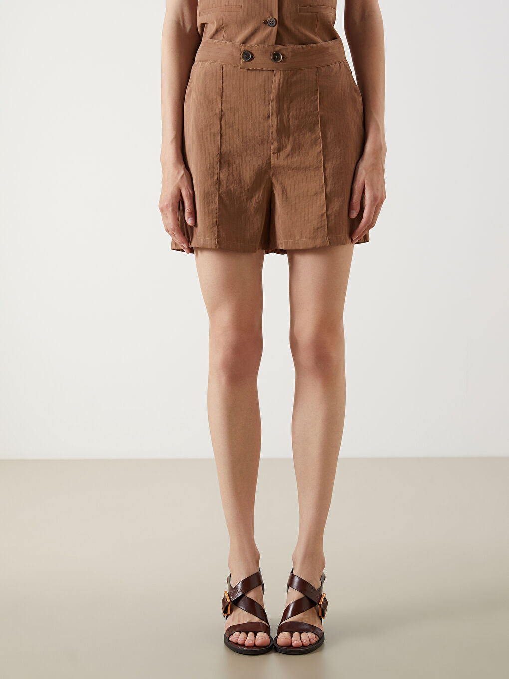 Regular Fit Women's Shorts -S5OE71Z8-LEW