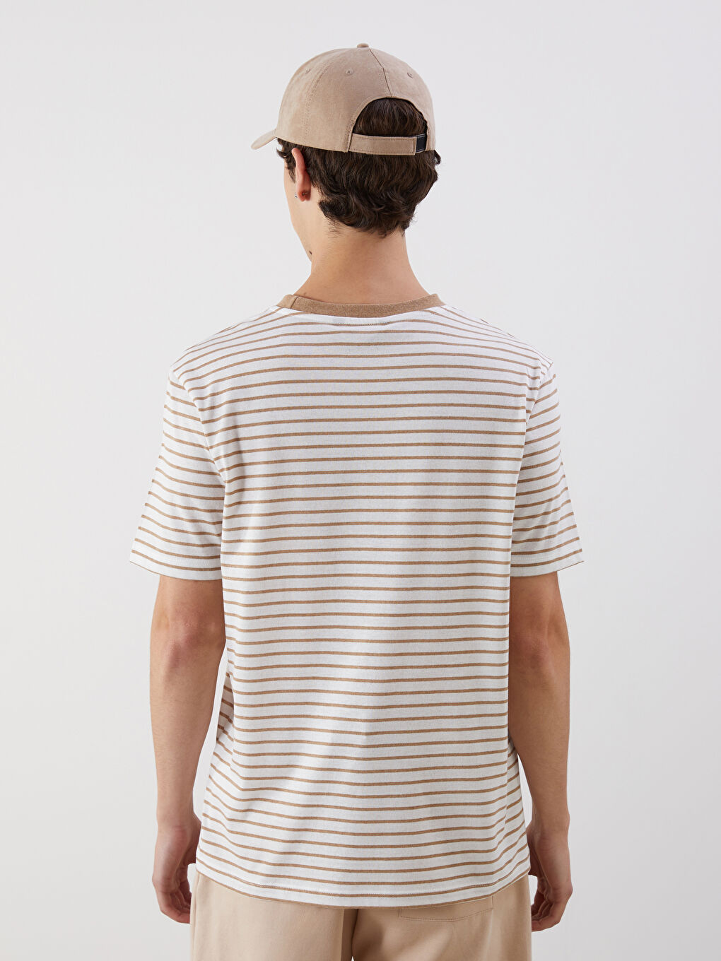 XSIDE Crew Neck Striped Jersey Men's T-Shirt -S5OE75Z8-J00