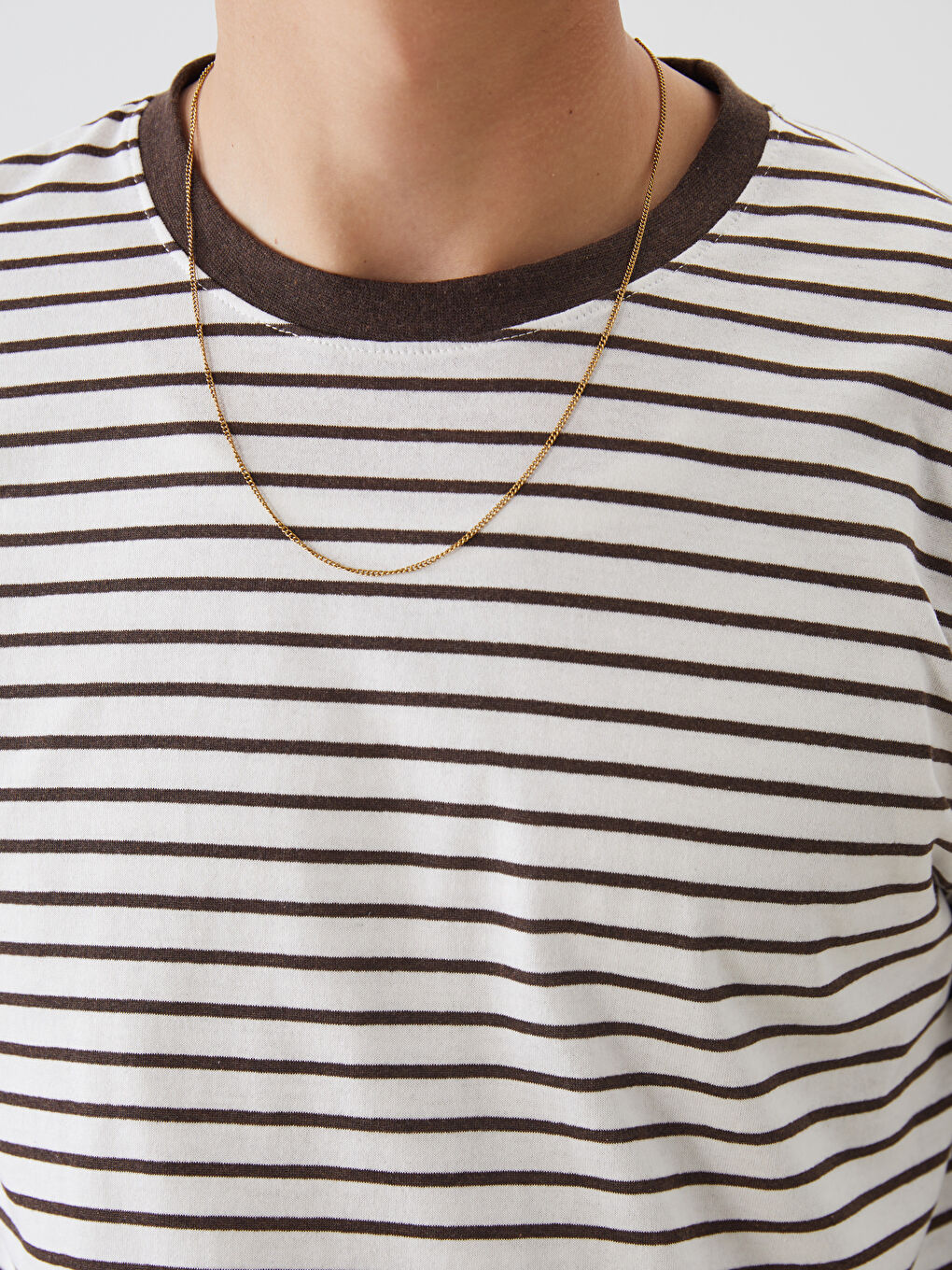 XSIDE Crew Neck Striped Jersey Men's T-Shirt -S5OE75Z8-J0V